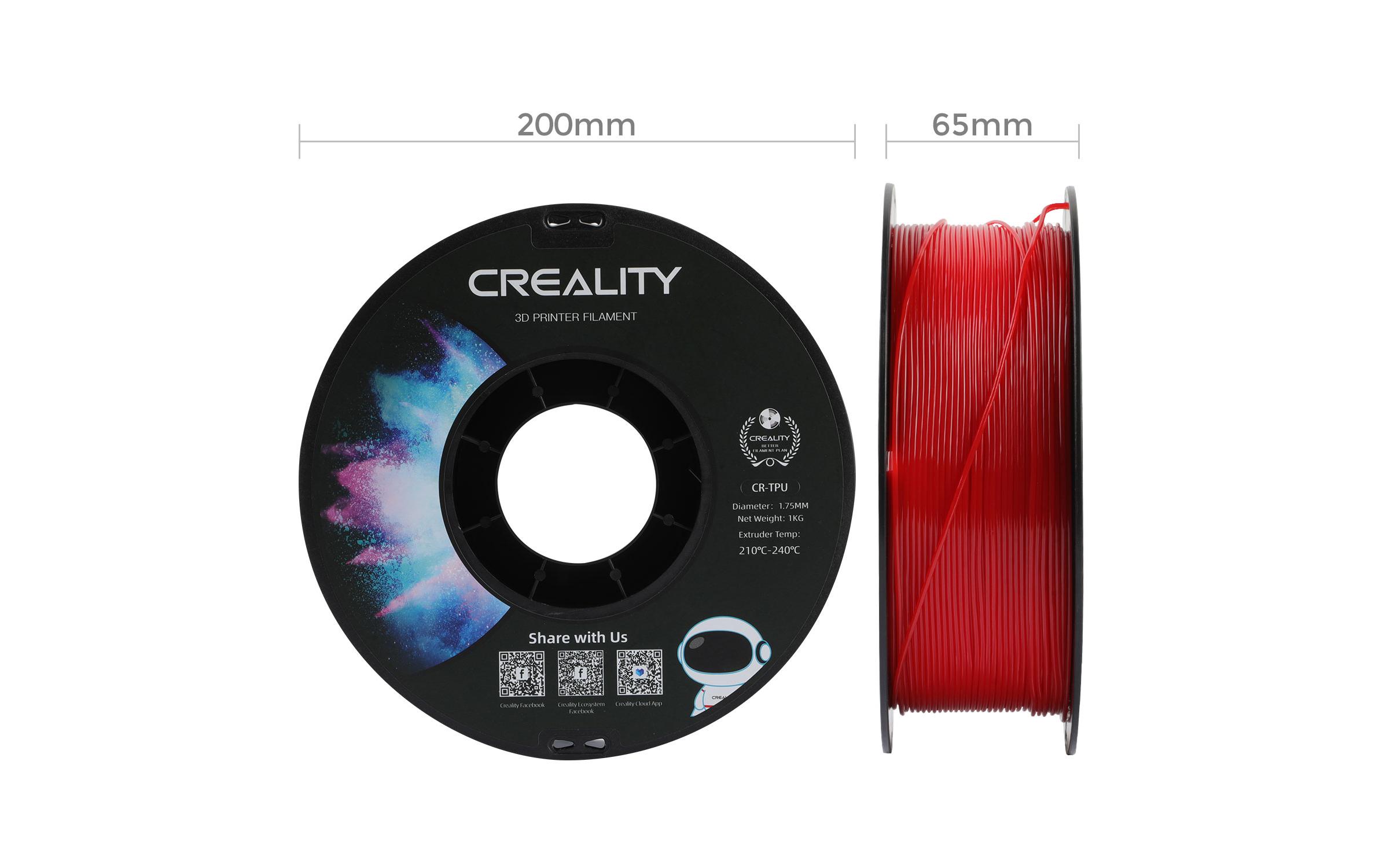 Creality Filament TPU, Rot, 1.75 mm, 1 kg