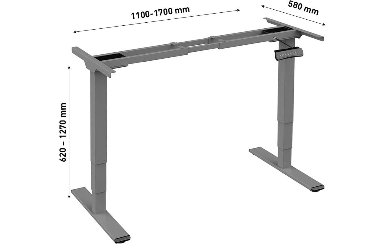 Contini Tischgestell ET225E Dunkelgrau