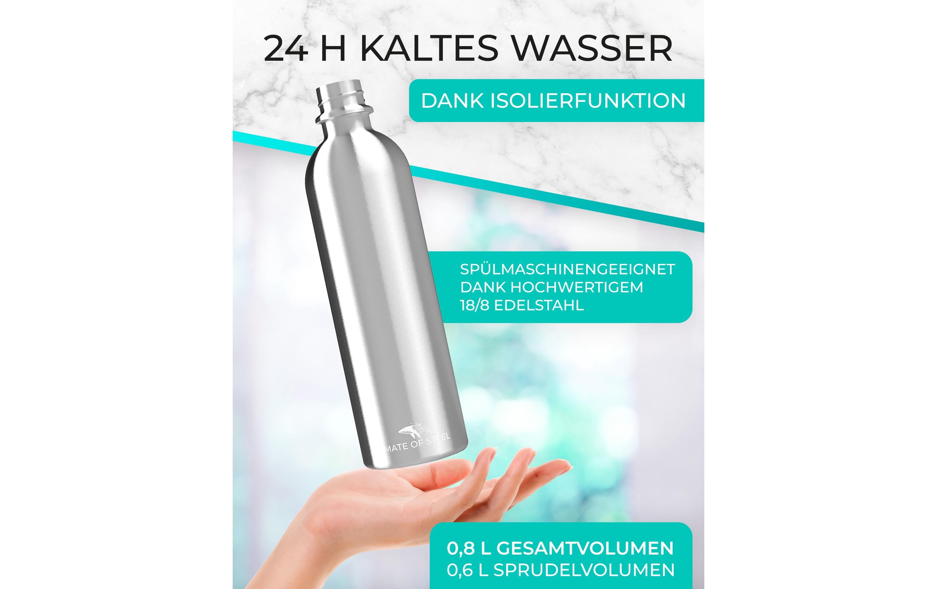 SodaBär Isolierflasche Mate Of Steel Dory 0.8 l