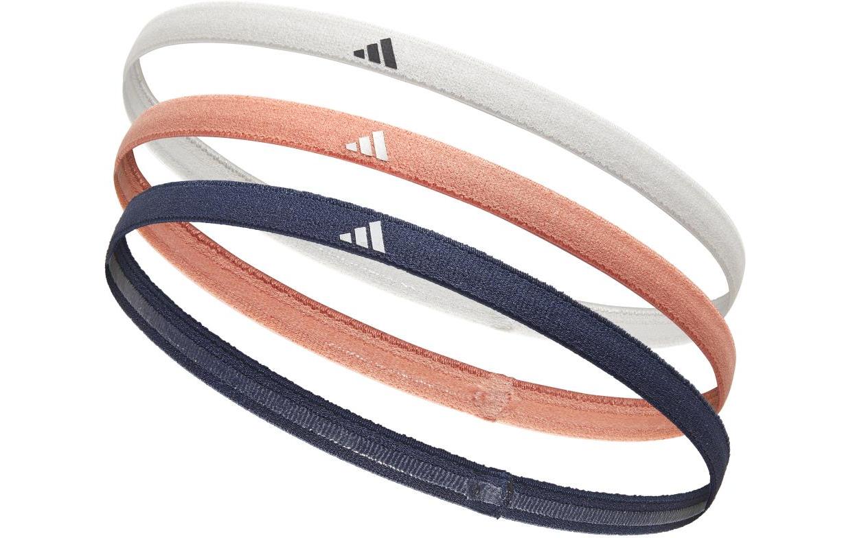 adidas Hairbands Dunkelblau/Hellorange/Weiss