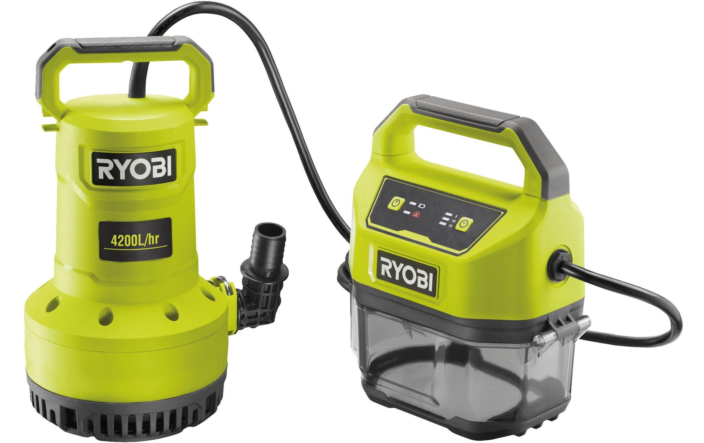 RYOBI Akku-Tauchpumpe RY18SPA-0