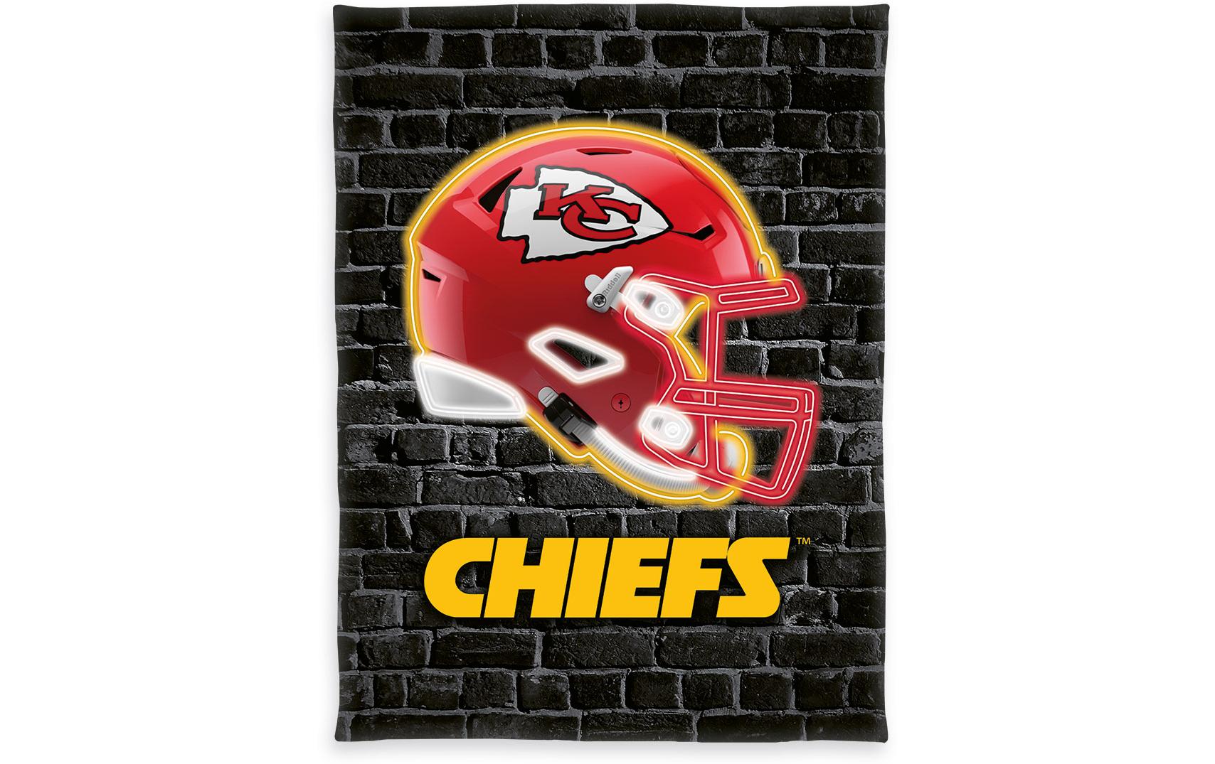 Herding Decke NFL Chiefs 150 x 200 cm, Gelb/Rot/Schwarz