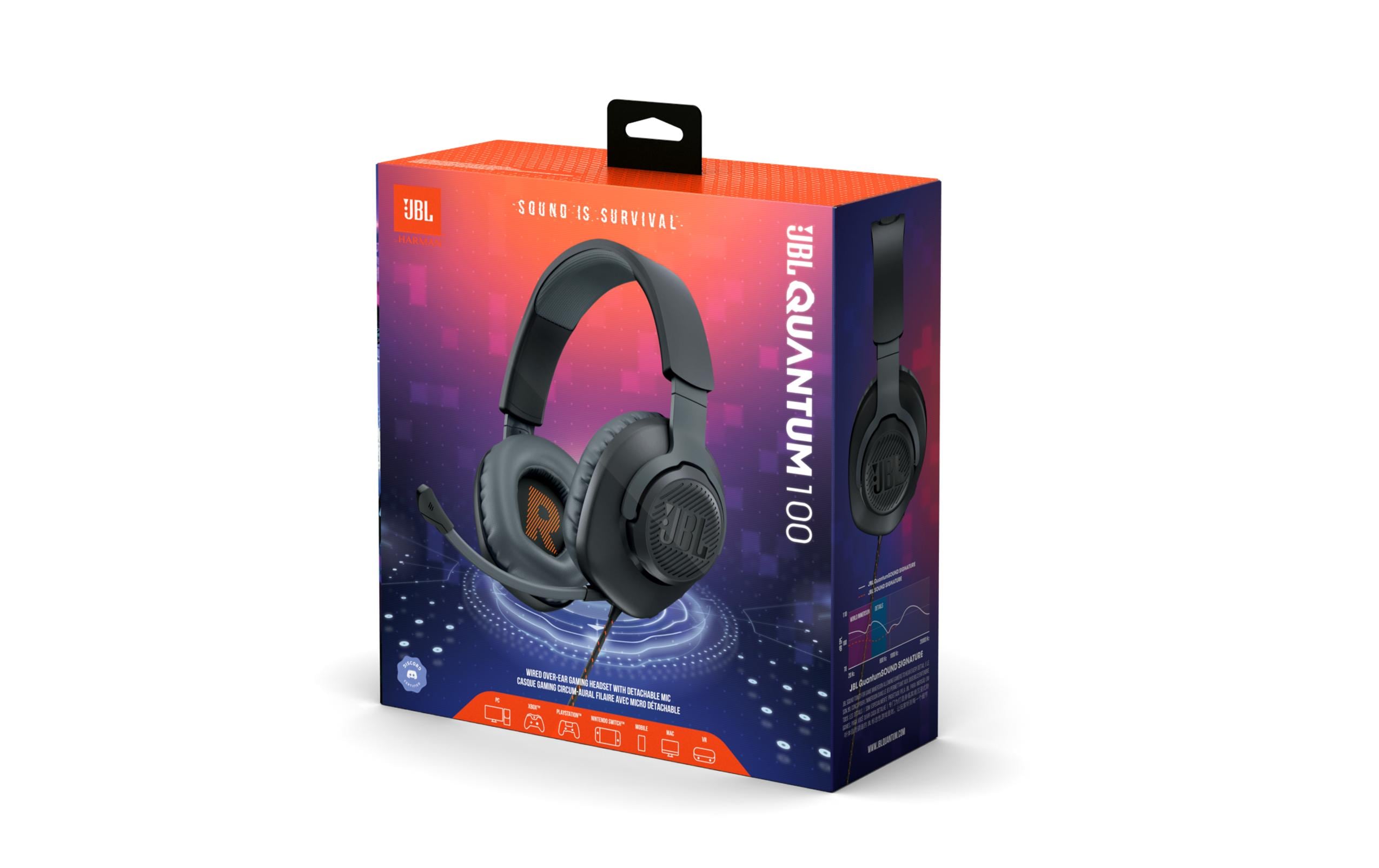 JBL Headset Quantum 100 Weiss