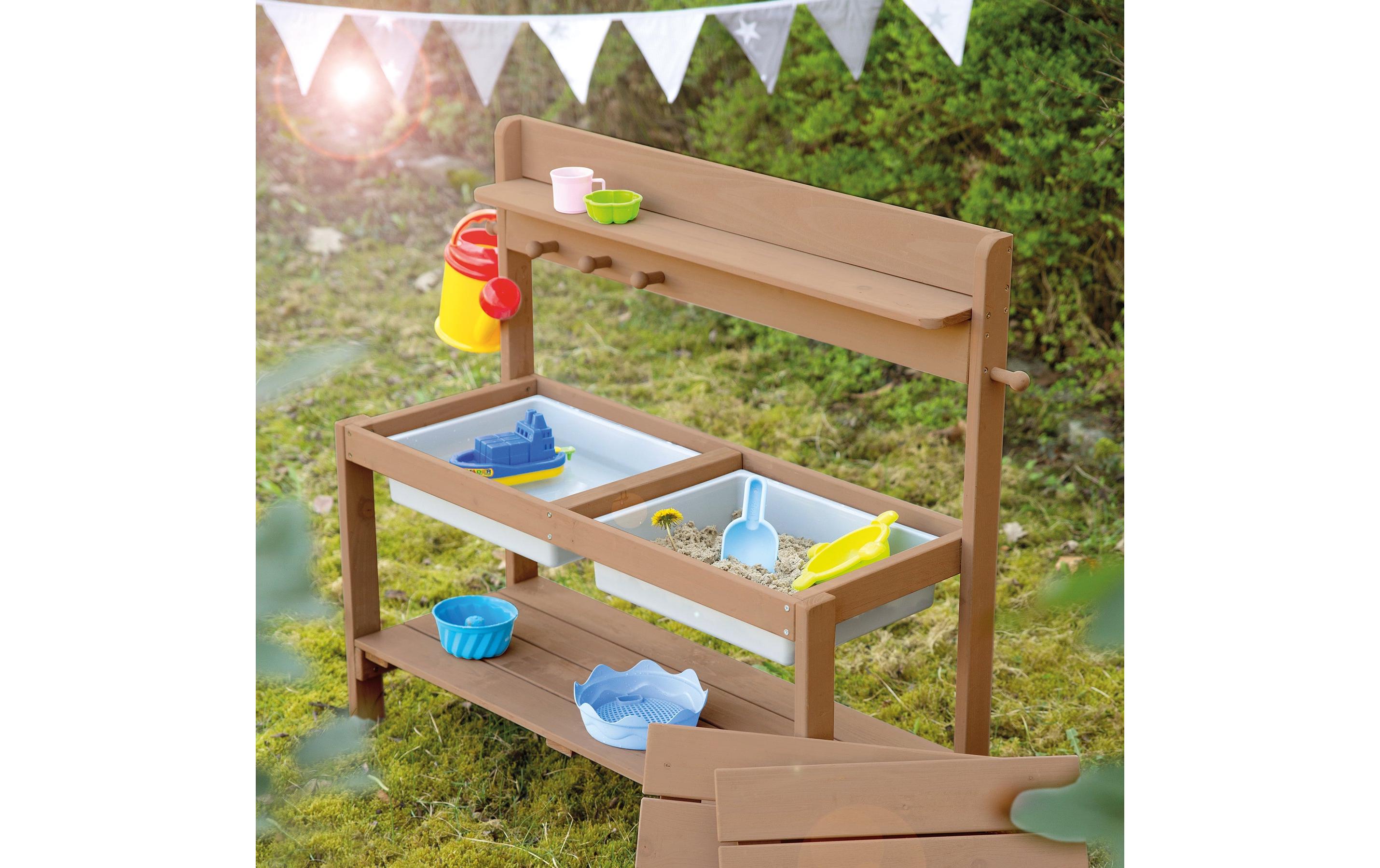 roba Outdoor Gartenküche «Fun» braun