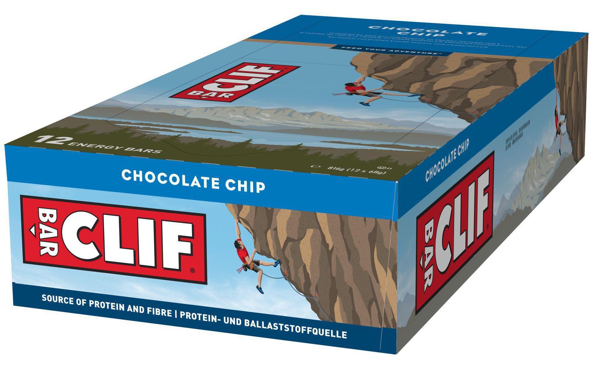 CLIF Bar Chocolate Chip Box 12 Stk. Schokolade