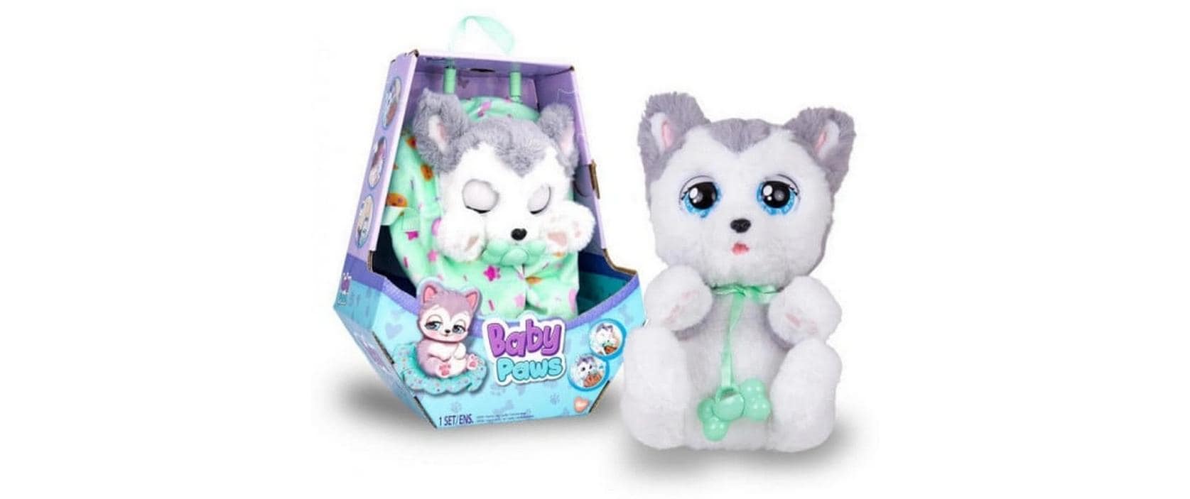 IMC Toys Funktionsplüsch Baby Paws Husky 19 cm