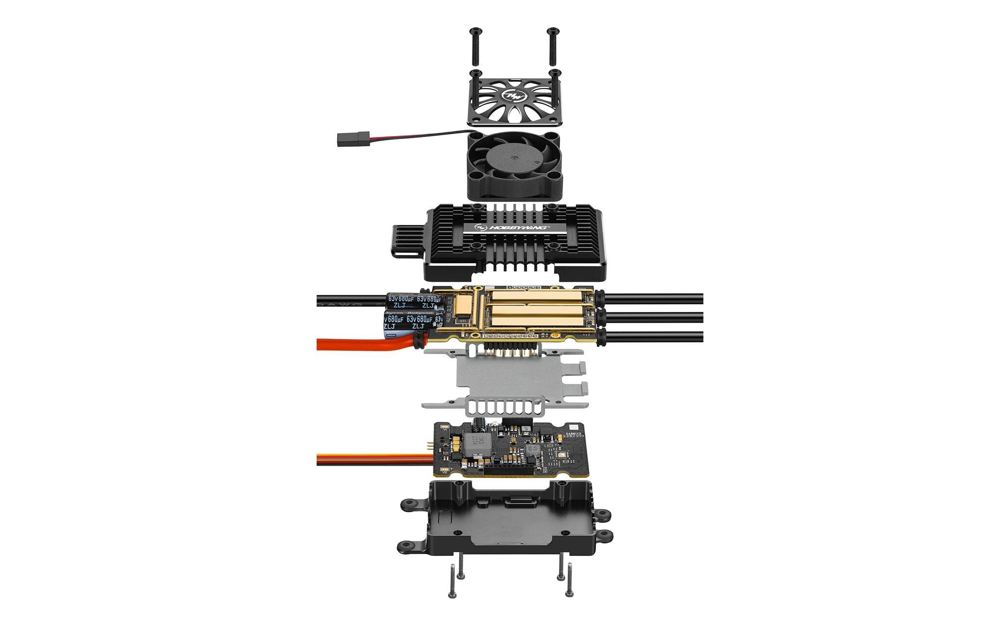 Hobbywing Brushless Regler Platinum Pro V5 180A HV 6-14S