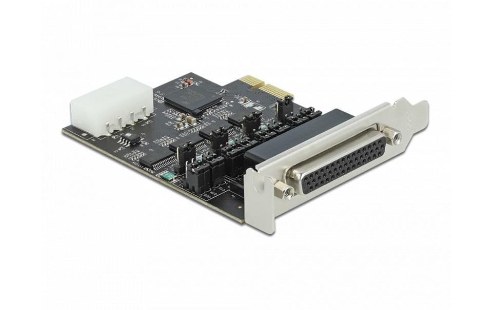 Delock PCI-Express-Karte 89895 4x RS-232 mit Spannungsversorgung