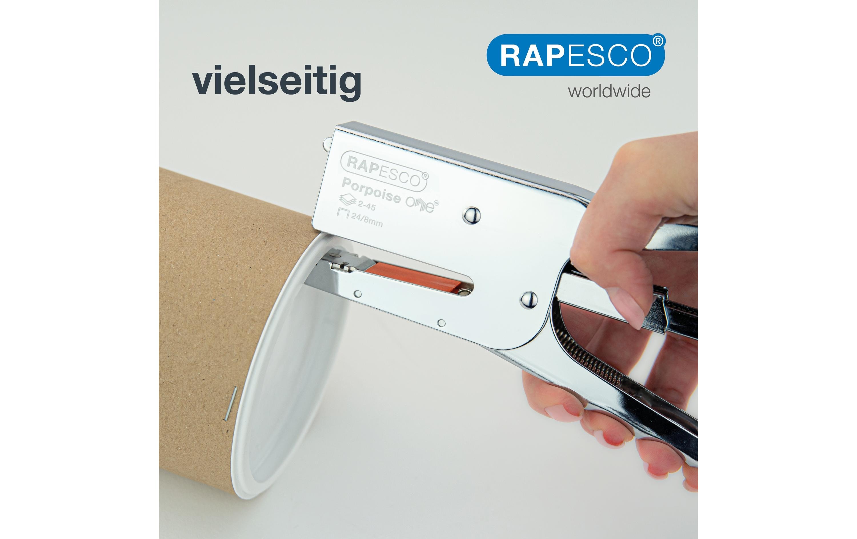 Rapesco Heftzange Germ-Savvy One 45 Seiten, Chrom