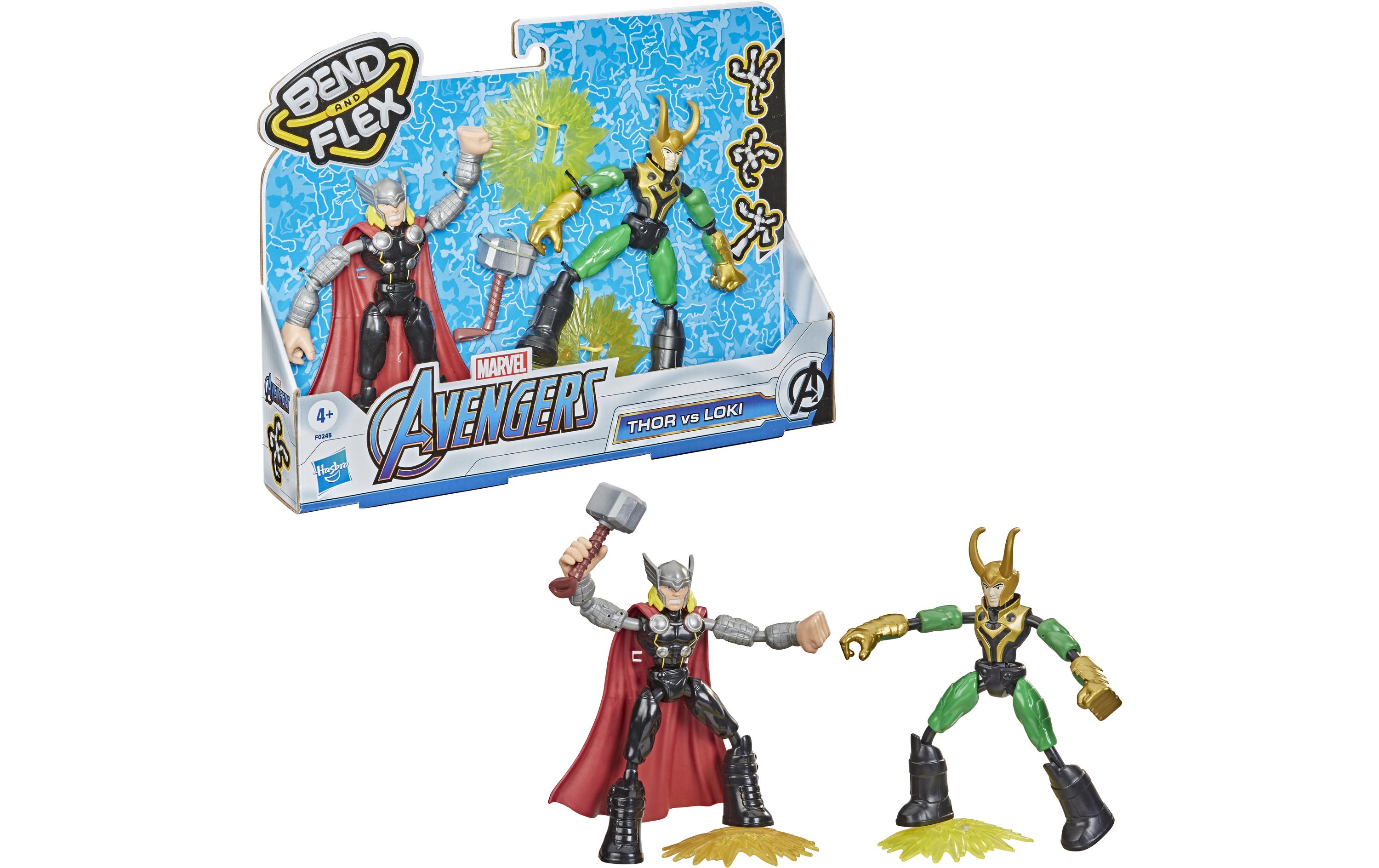 MARVEL Avengers Bend and Flex Thor gegen Loki