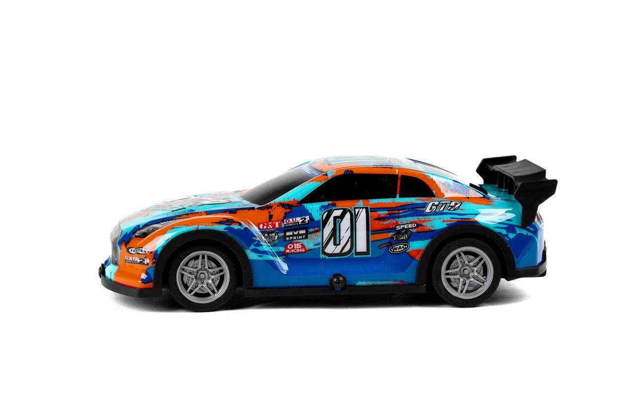 TEC-TOY Auto Champion GT9 mit Licht, Blau/Orange, 1:22