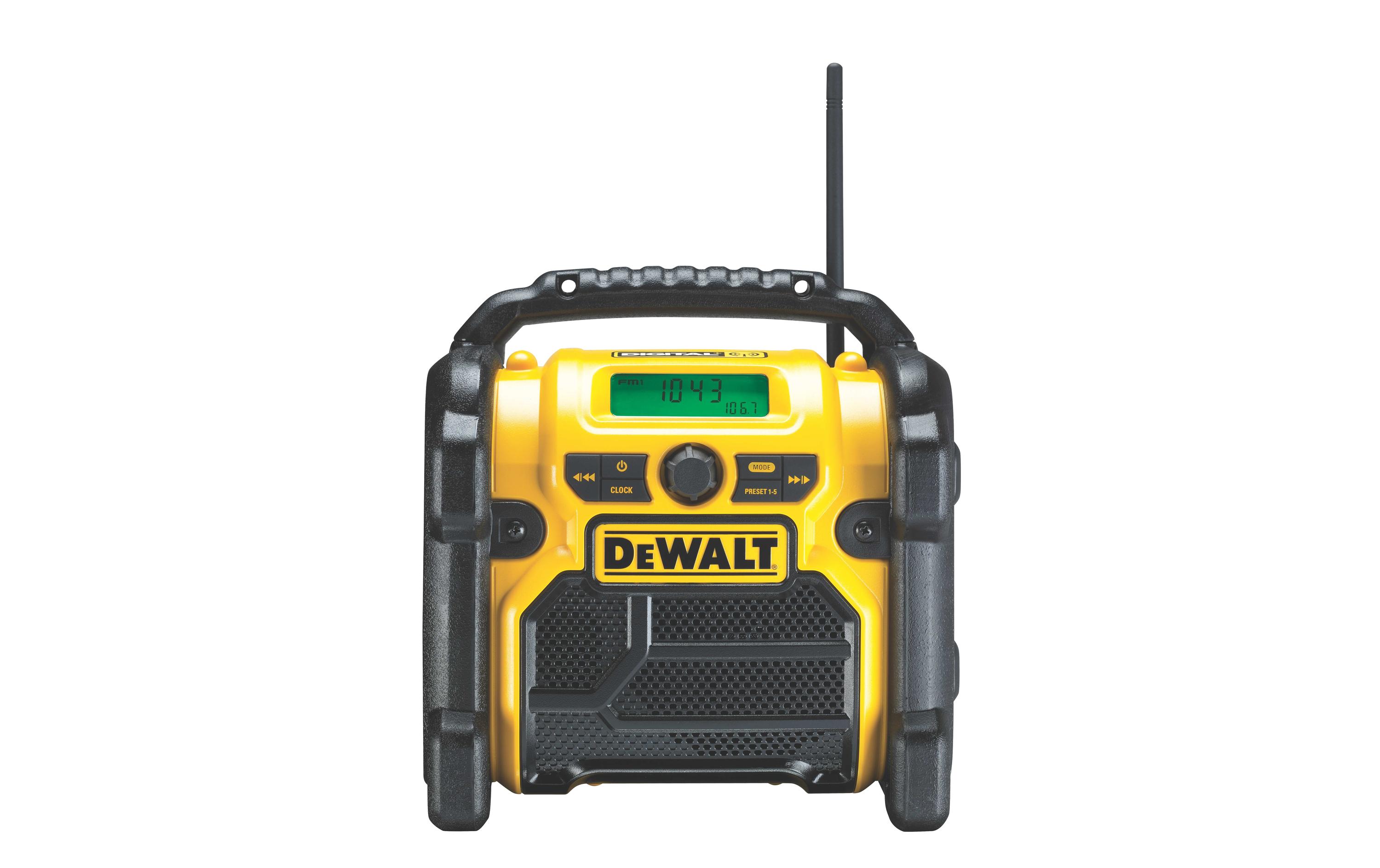 DeWalt Baustellenradio Akku- & Netzbetrieb DCR020 DAB+, Solo