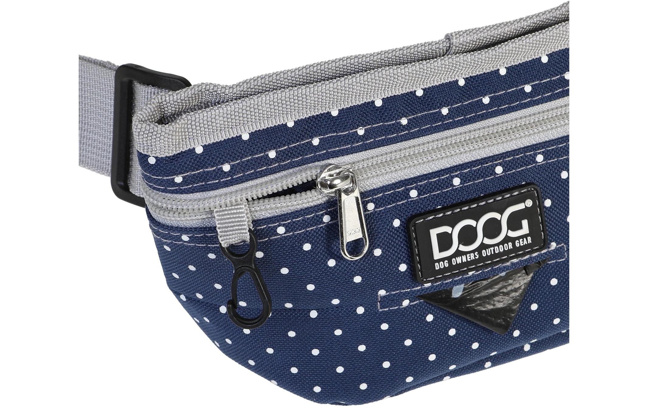 Doog Treat Pouch Stella L Navy / Polka Dots