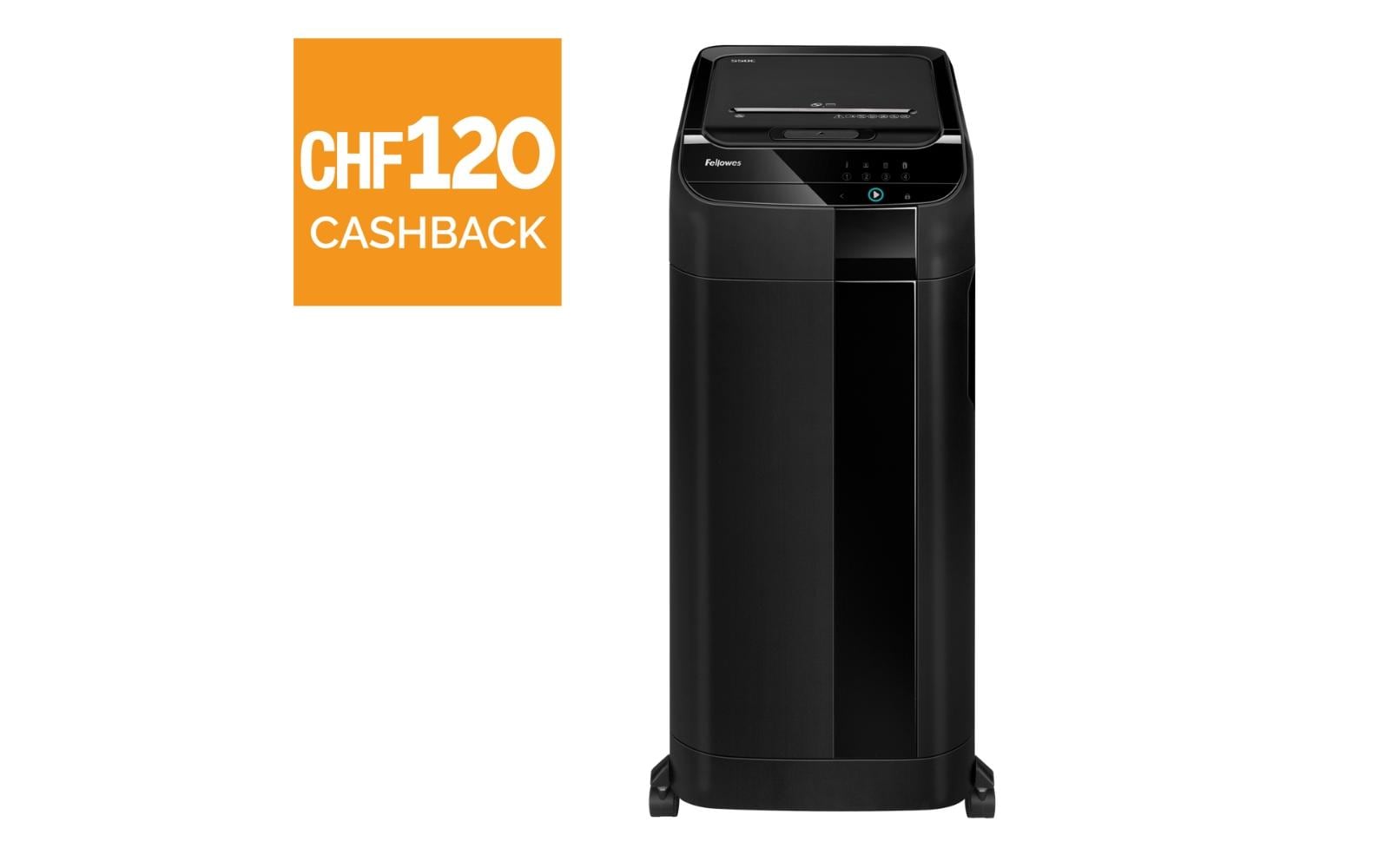 Fellowes Aktenvernichter AutoMax 550C P-4, 550 Seiten