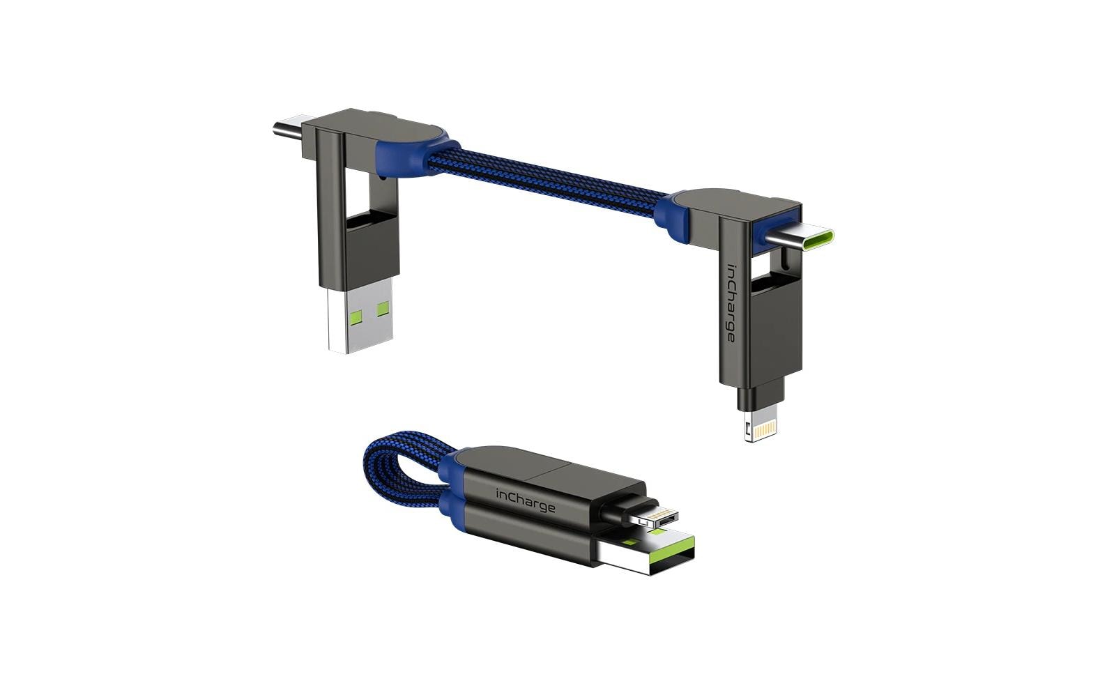 RollingSquare inCharge X, 6in1, USB-A/-C, Micro-USB, Lightning 0.07 m