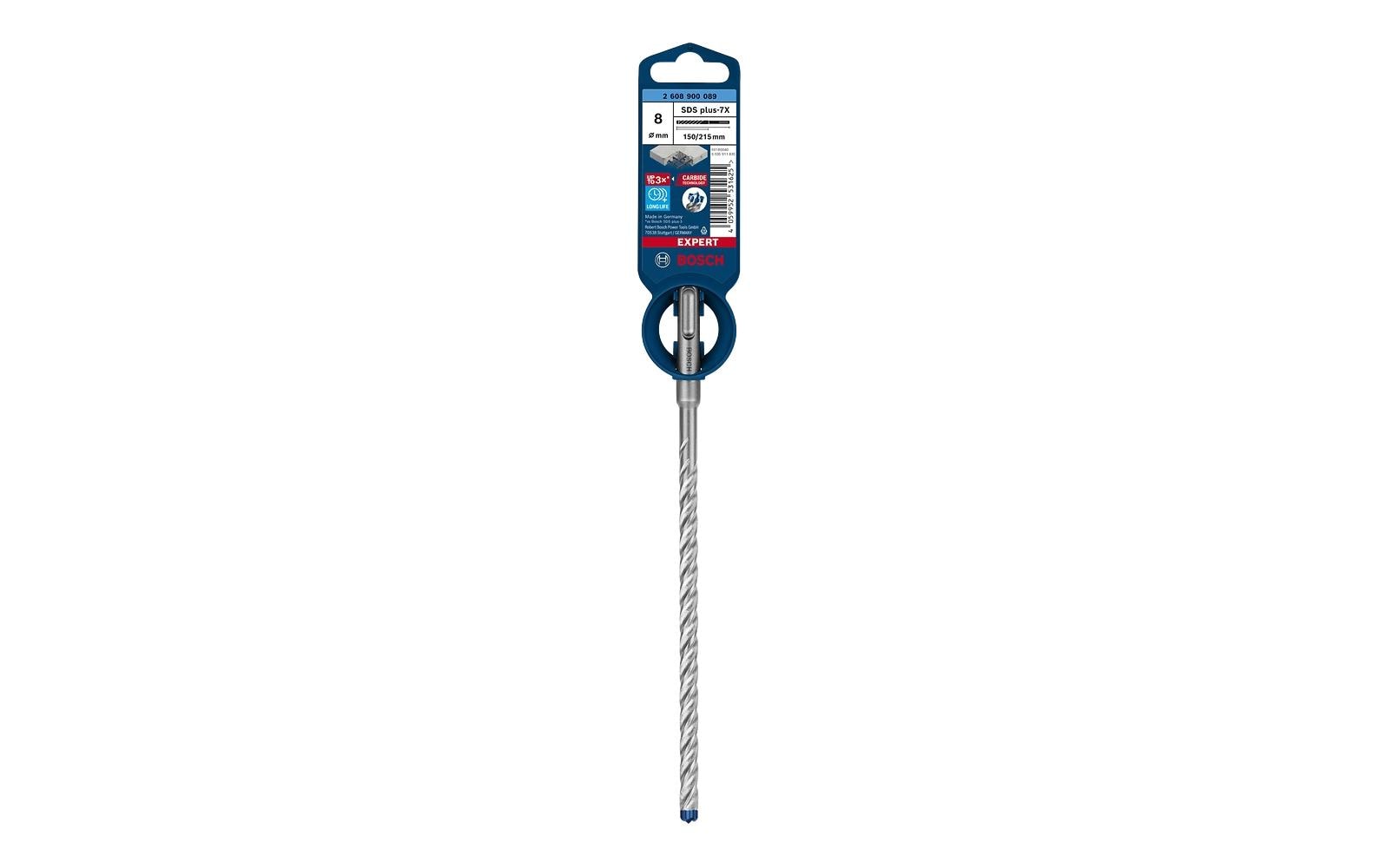 Bosch Professional Hammerbohrer EXPERT SDS plus-7X, 8 x 150 x 215 mm