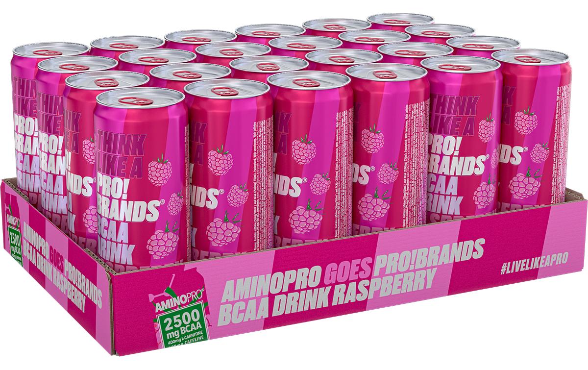 Pro Brands Getränk BCAA Raspberry 24 x 330 ml