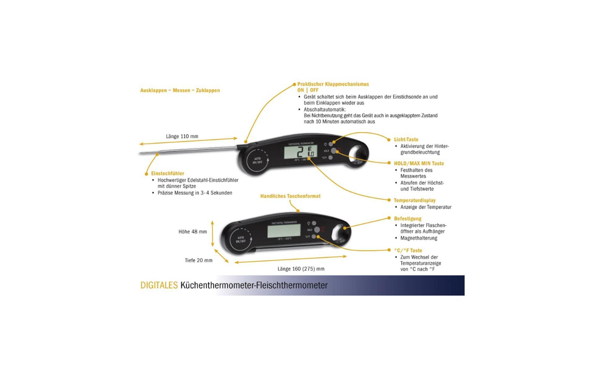 TFA Dostmann Einstichthermometer Digital