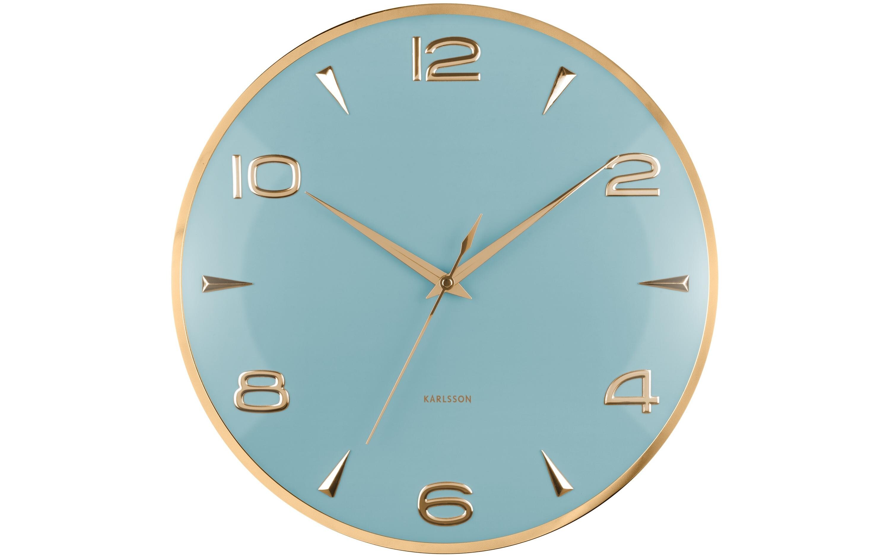 KARLSSON Wanduhr Sienna Glow Misty Blue