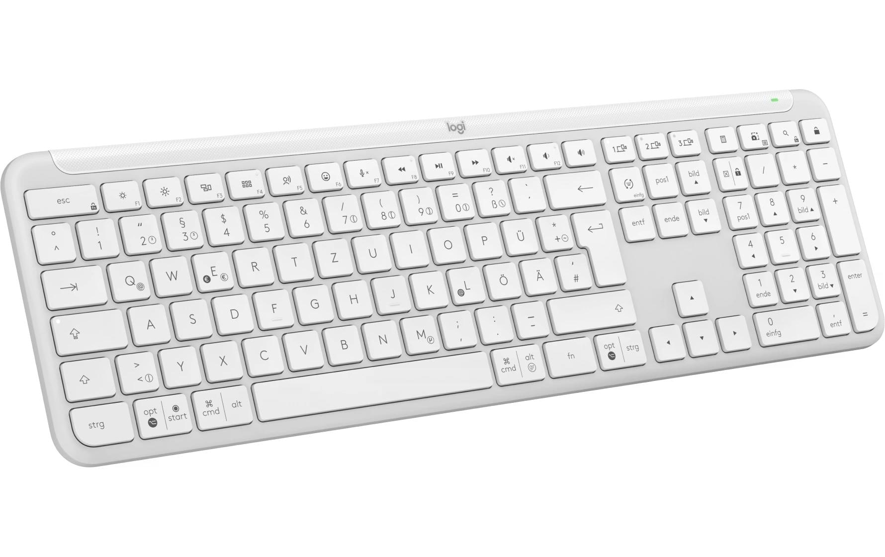 Logitech Tastatur K950 Signature Slim Off-white