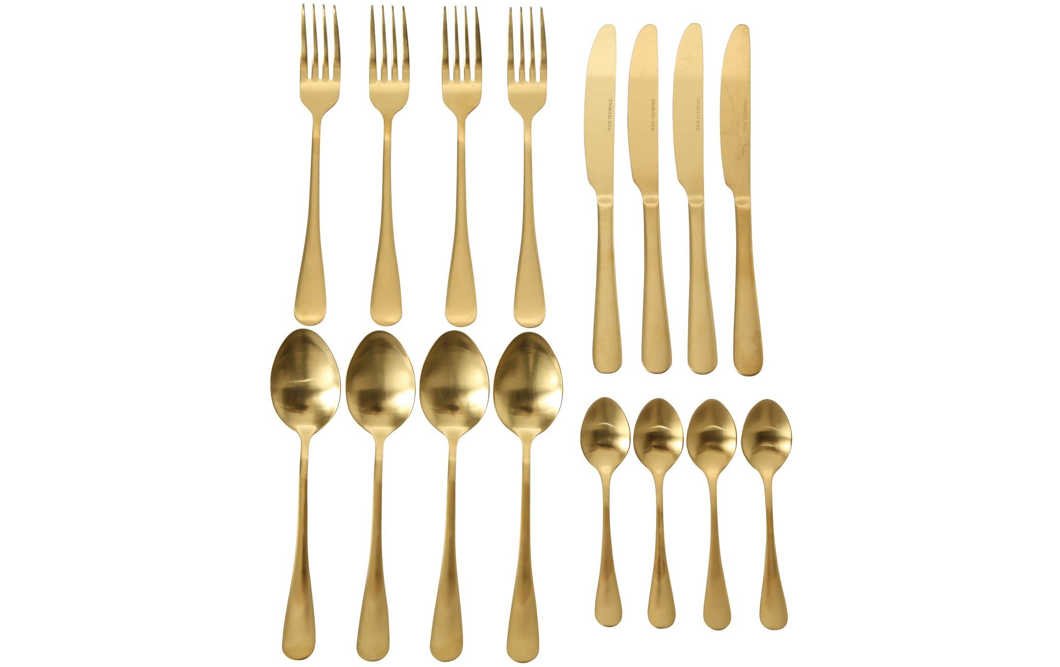 Boltze Besteck-Set Landlord 16-teilig, Gold