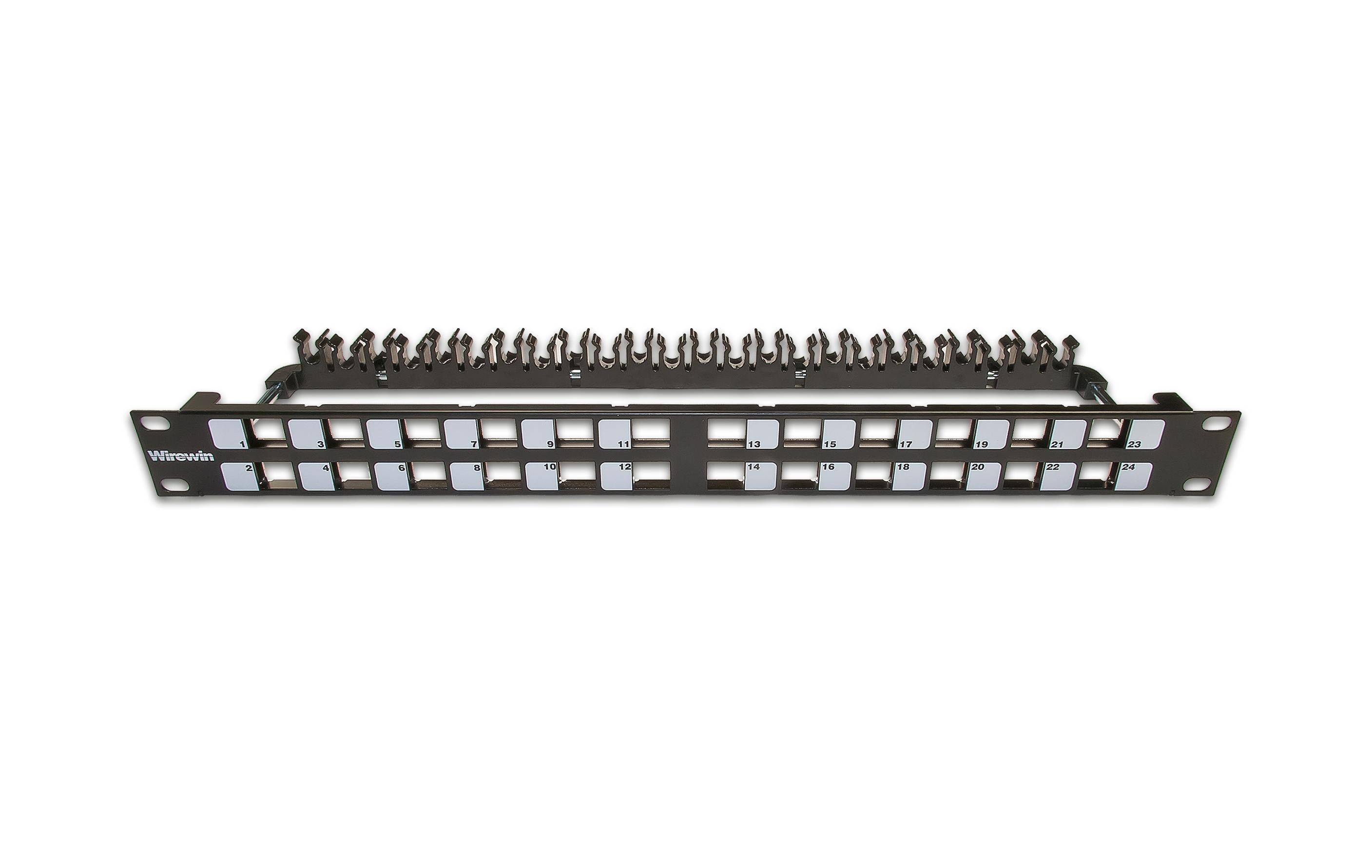 Wirewin Patchpanel 24 Port, Keystone, 1HE 19 Rack