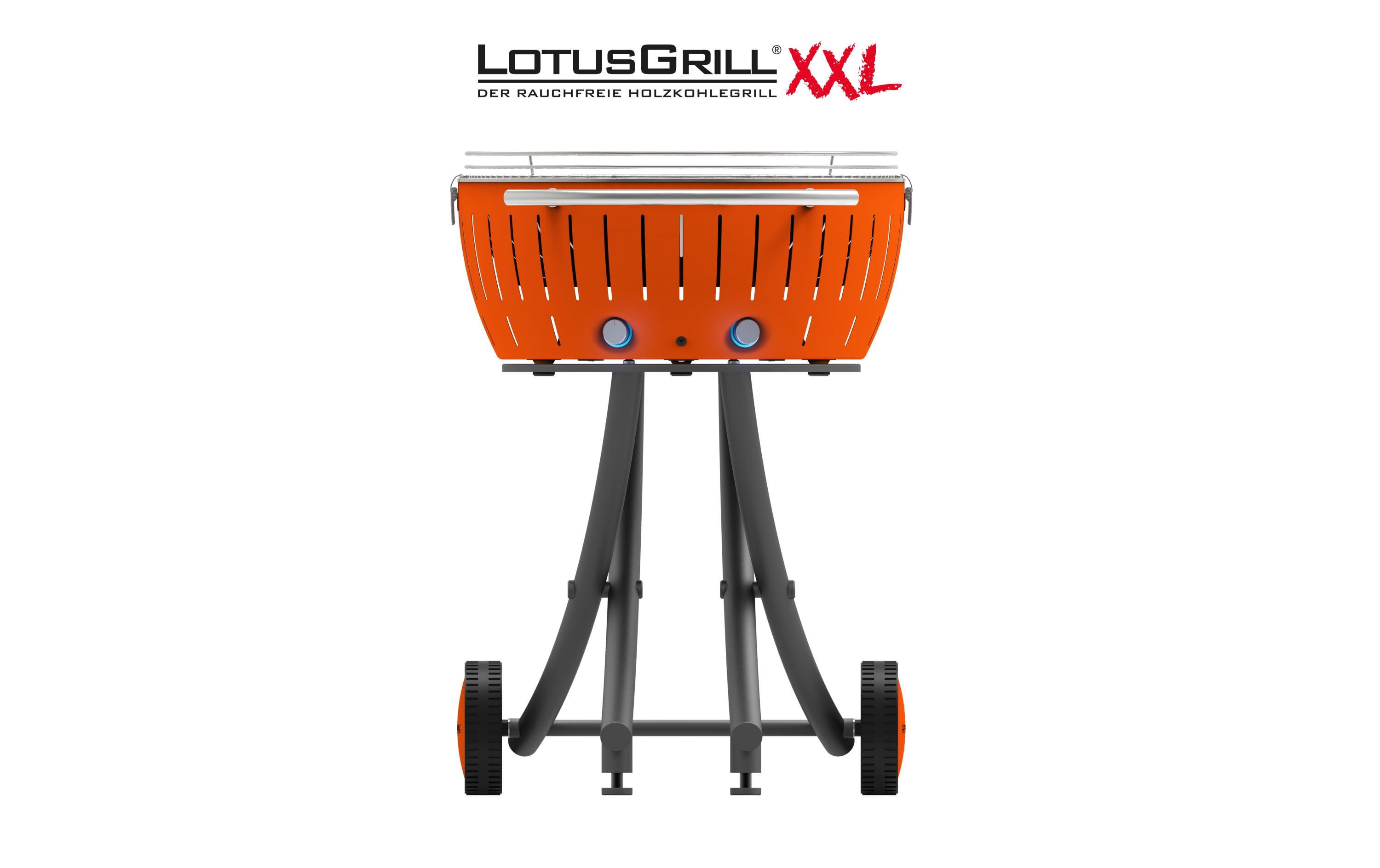 LotusGrill Holzkohlegrill XXL Mandarinorange