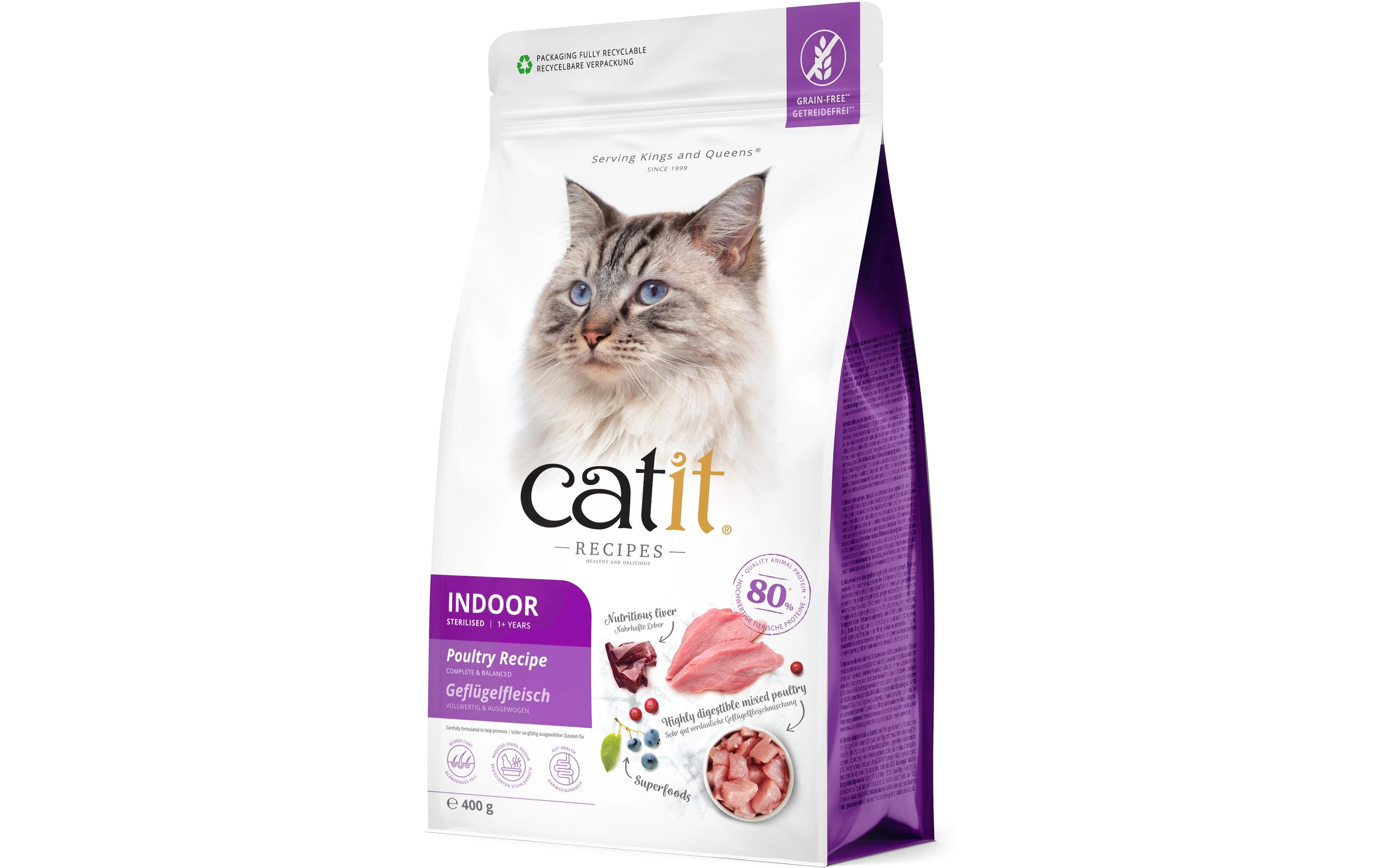 Catit Trockenfutter Adult Indoor Geflügel 400 g