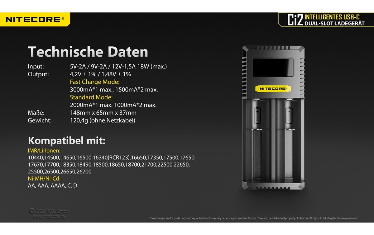 Nitecore Ladegerät Ci2 35000 mAh