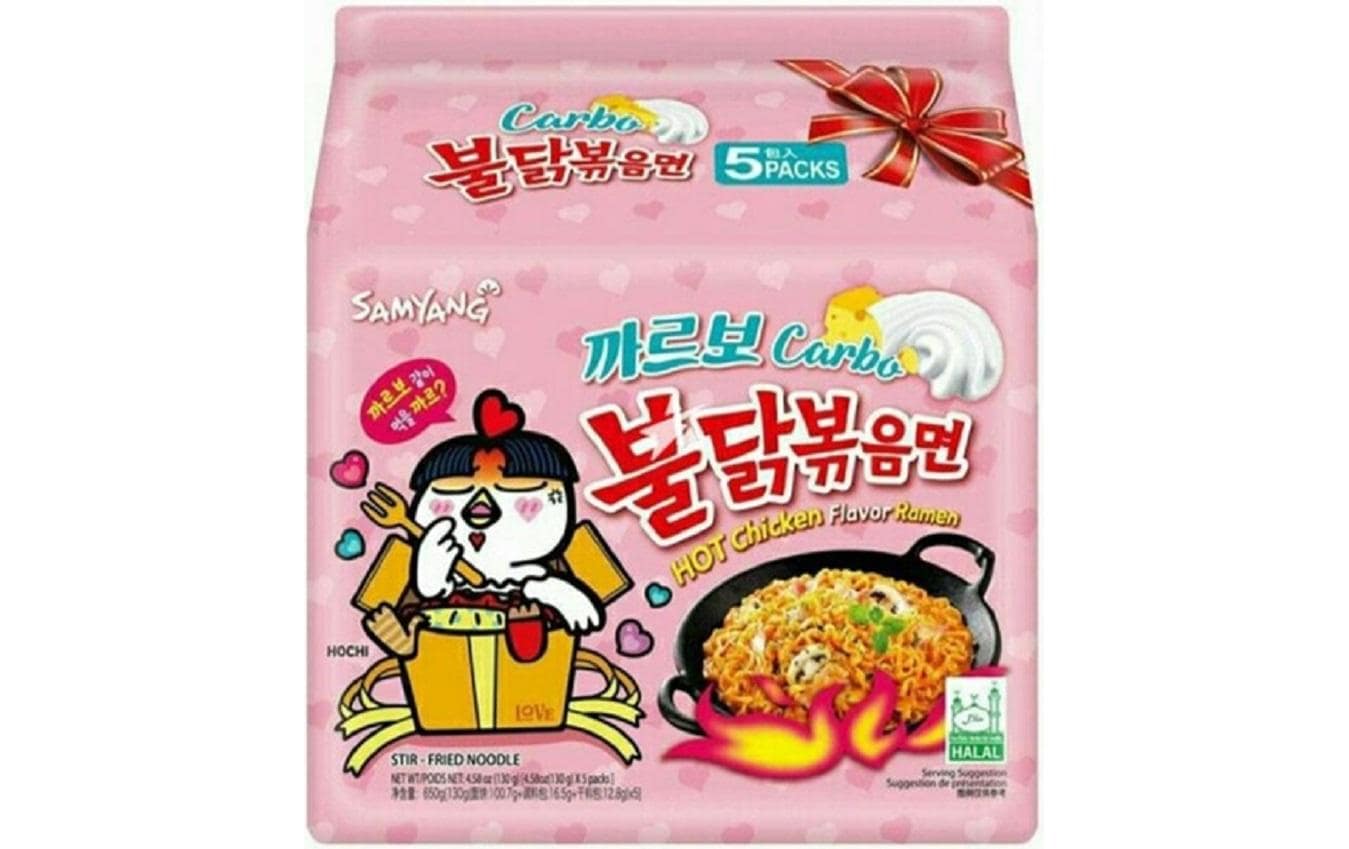 Samyang Buldak Hot Chicken Ramen Carbonara 5 x 130 g