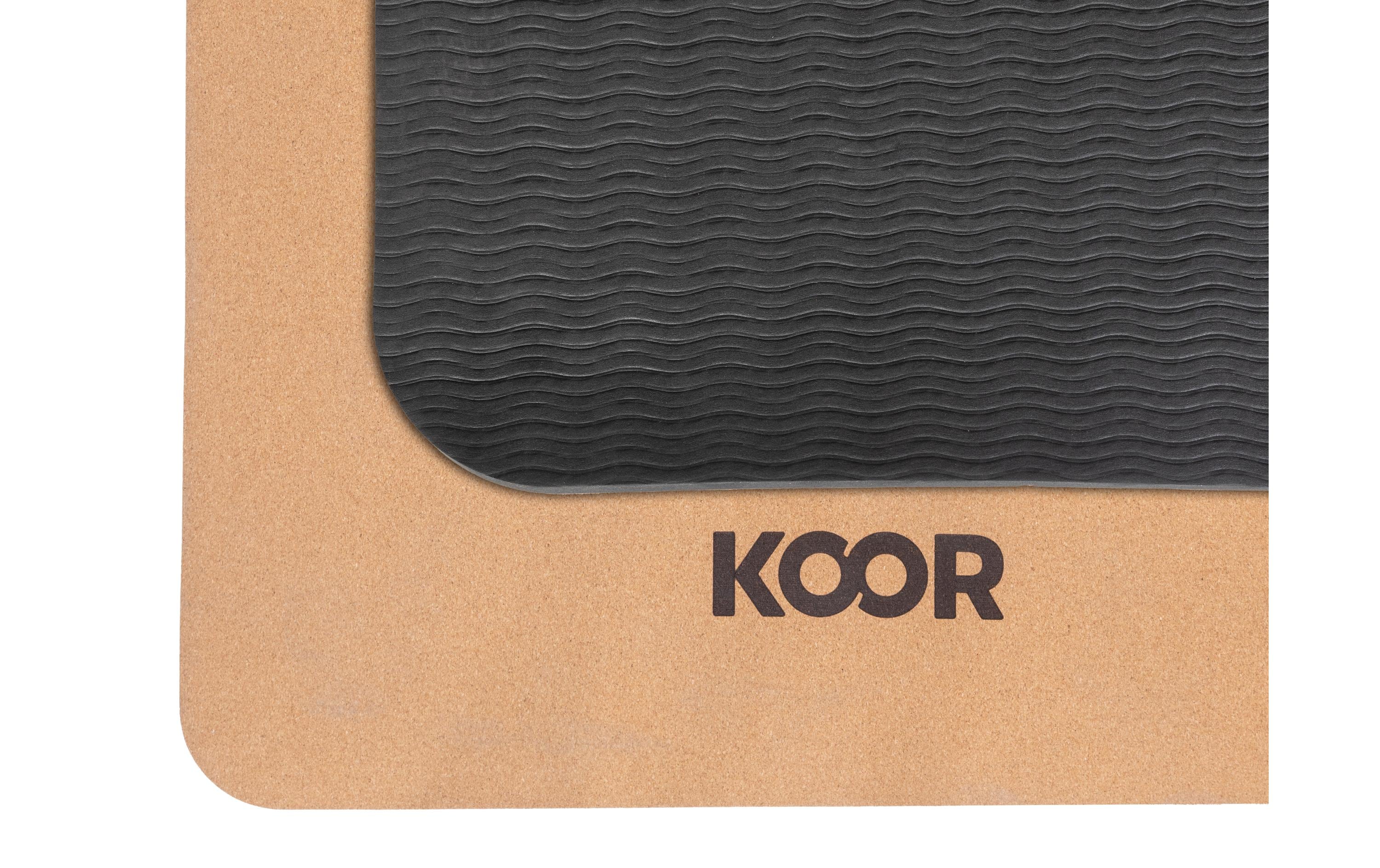 KOOR Yogamatte Kork, 183 x 61 x 0.4 cm