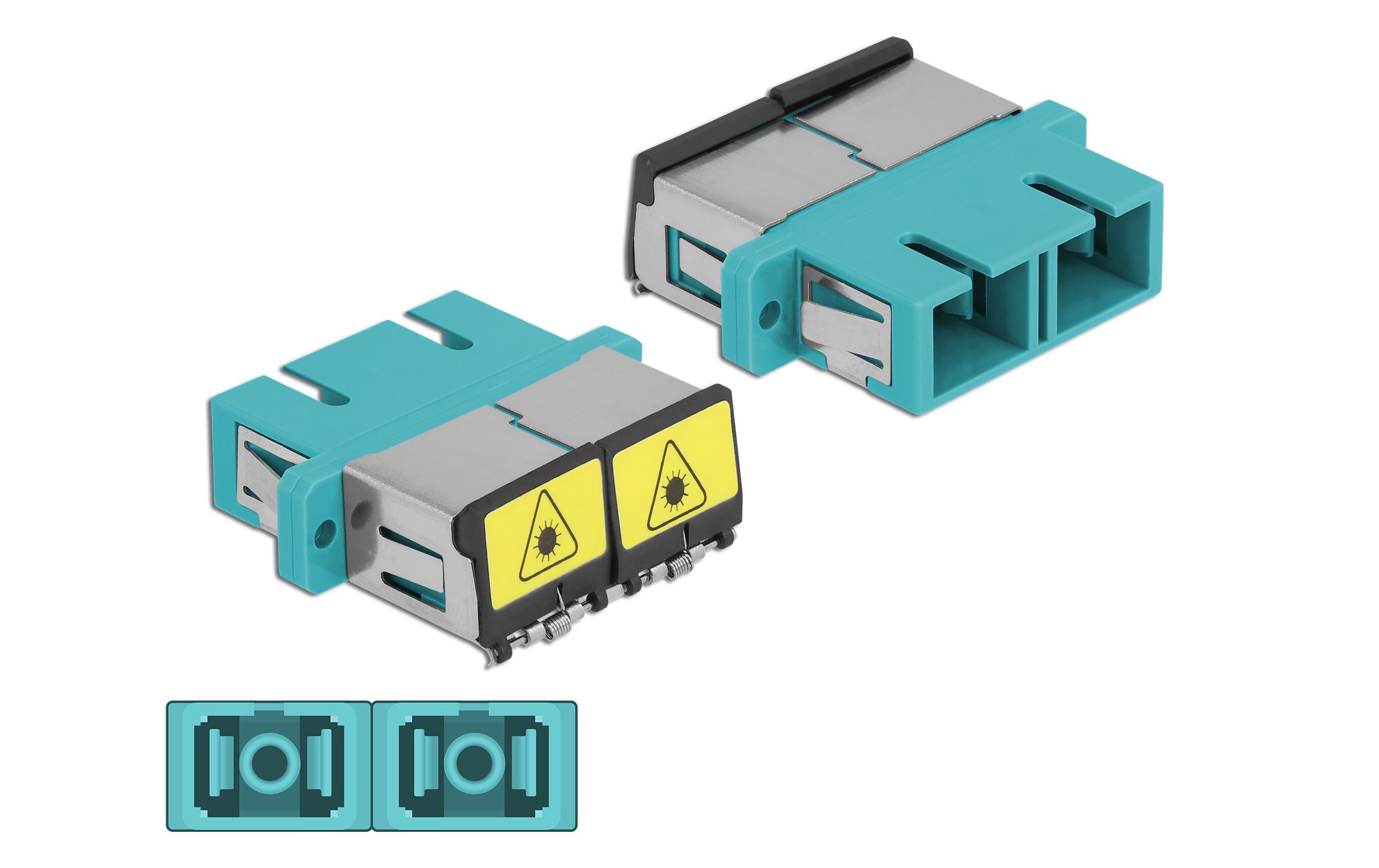 Delock LWL-Kupplung SC – SC Duplex Multimode OM3 1 Stück