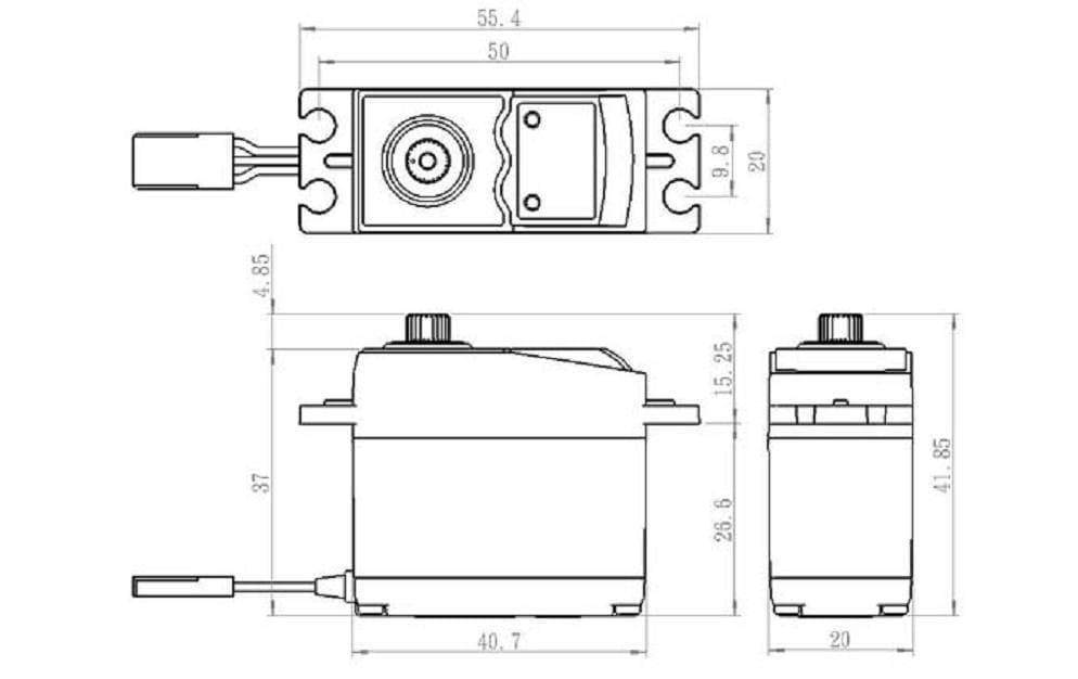 Savöx Standard Servo SG-0351+ 4.1 kg, 0.17 s, Digital