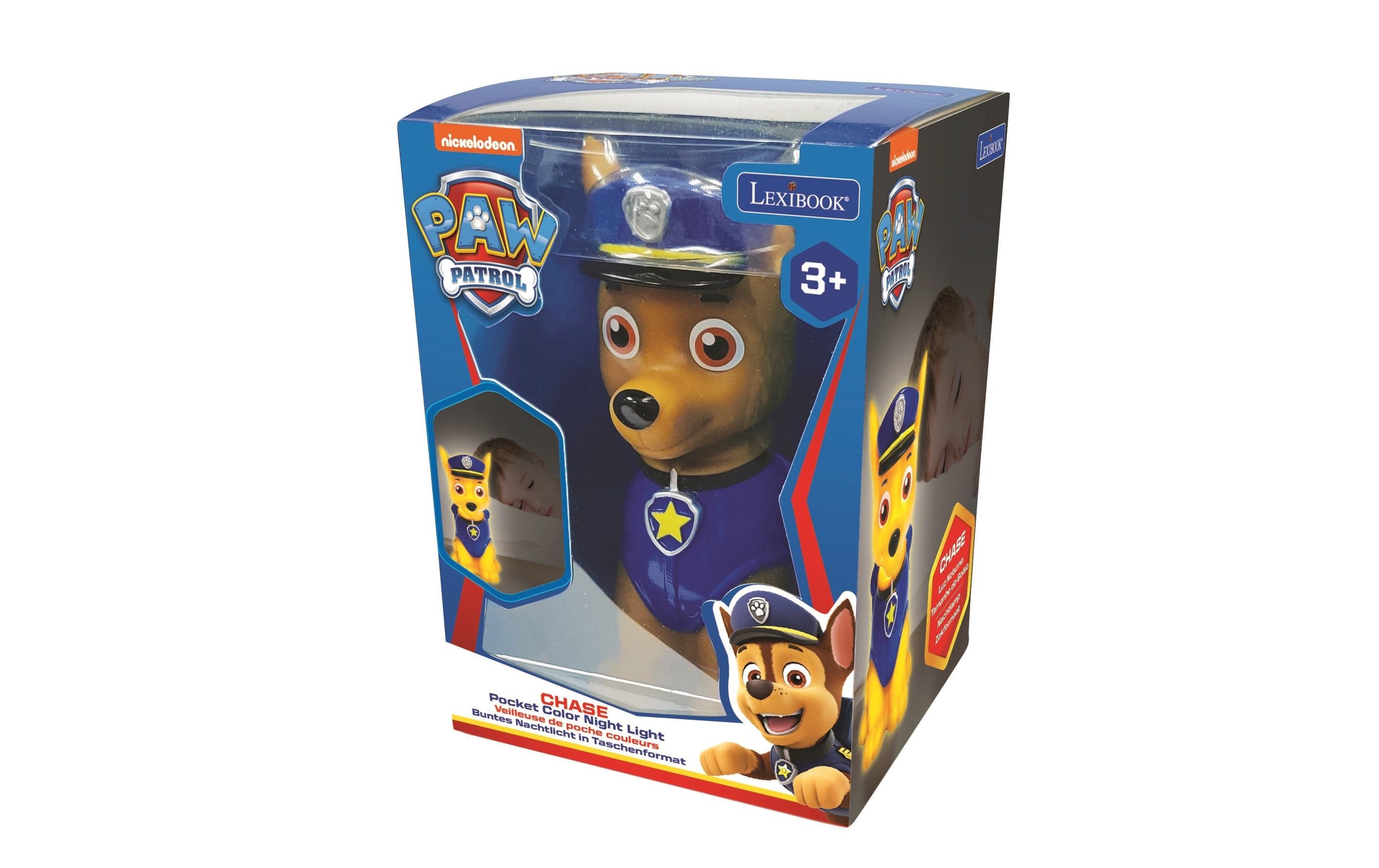 Lexibook Paw Patrol Chase 3D LED-Taschen-Nachtlicht 13 cm