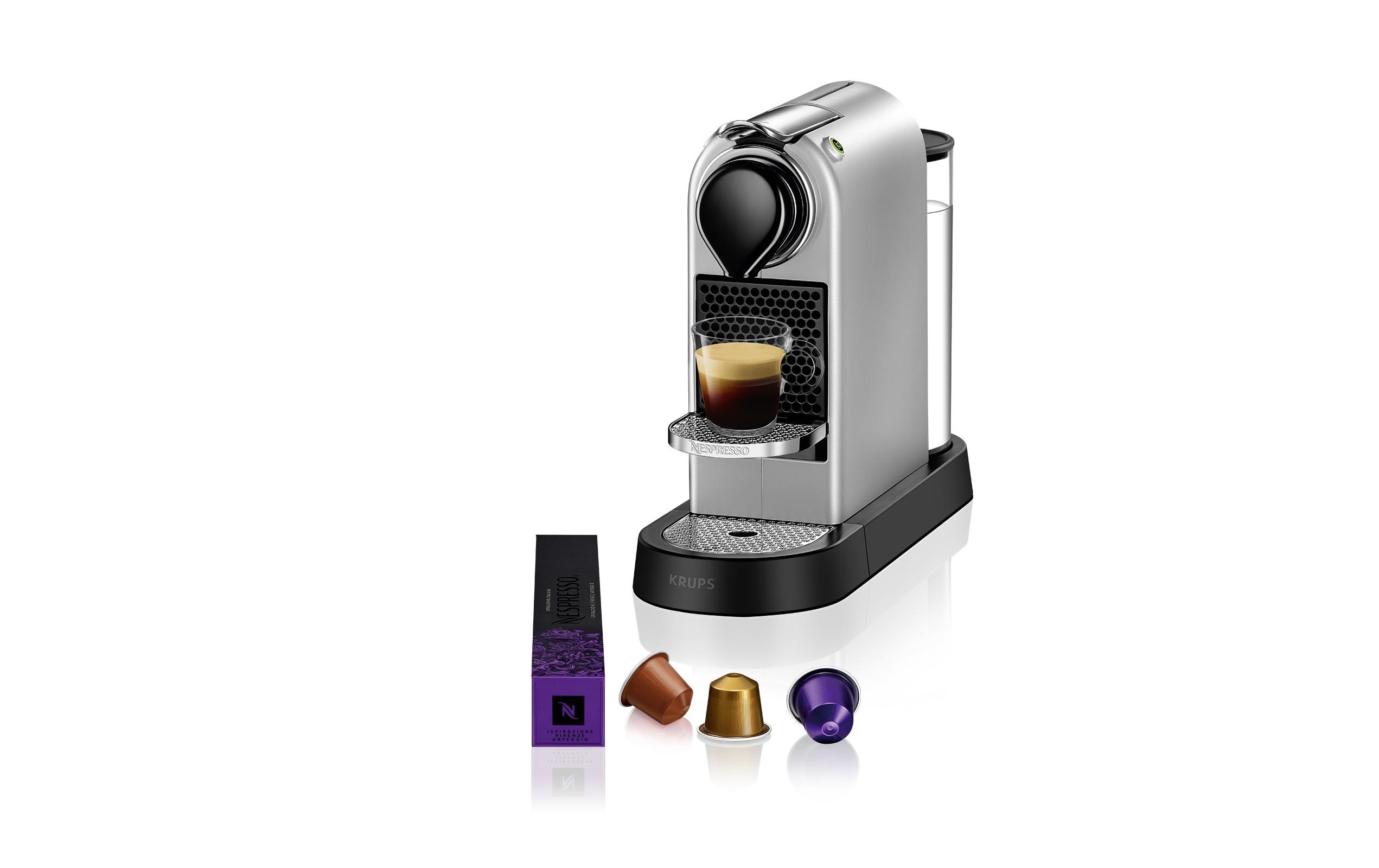 Krups Kaffeemaschine Nespresso CitiZ XN741B Silber