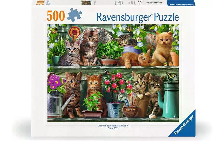 Ravensburger Puzzle Katzen im Regal