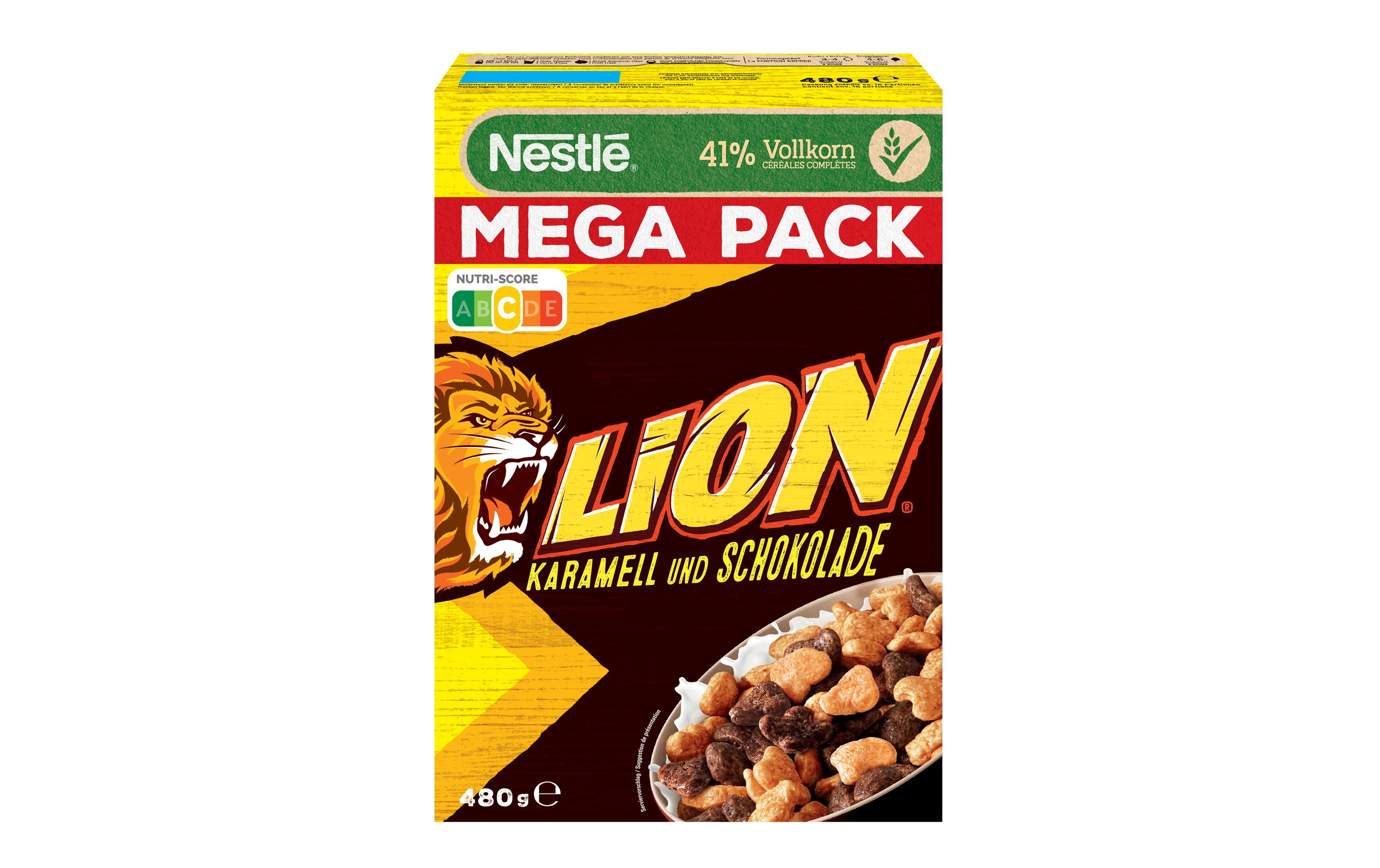Nestlé Cerealien Lion Cerealien Karamell und Schoko 480 g