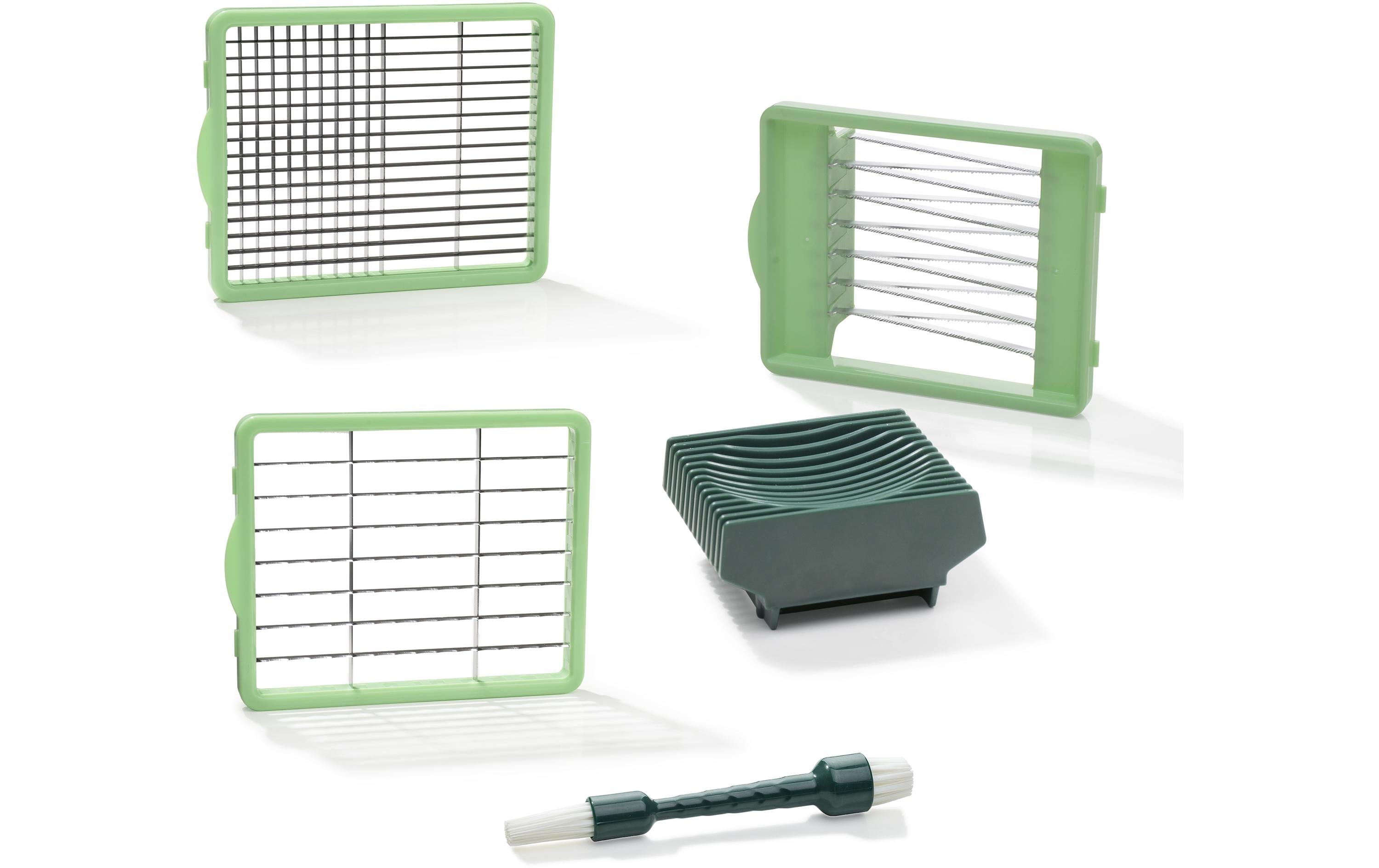 Genius Gemüseschneider Nicer Dicer Chef 5-teilig, Dunkelgrün