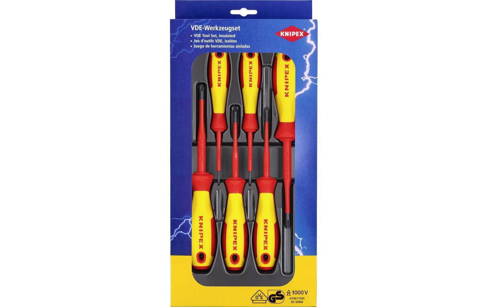 Knipex Schraubenzieher-Set V03 6-teilig VDE