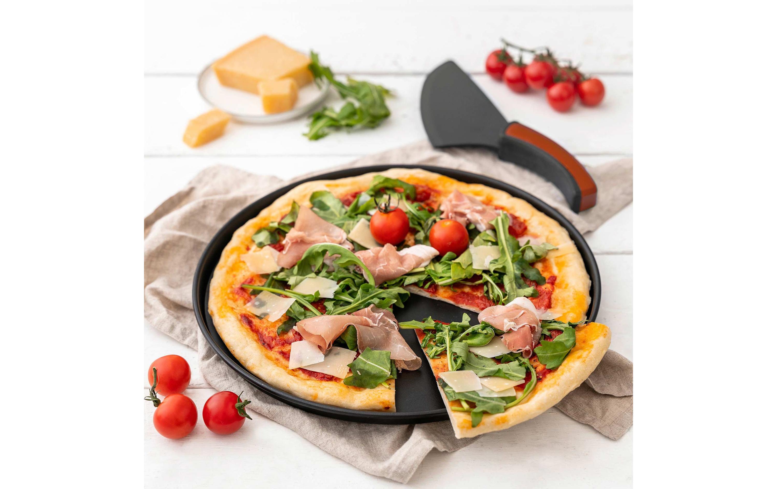 Zenker Pizzablech Special – Countries Ø 29 cm, 3-teilig