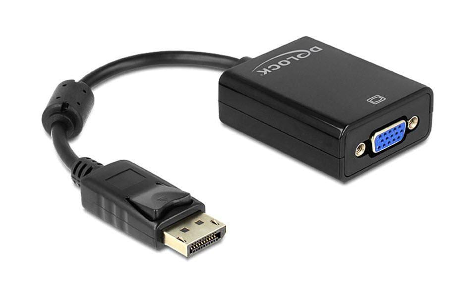 Delock Adapter Displayport - VGA Schwarz