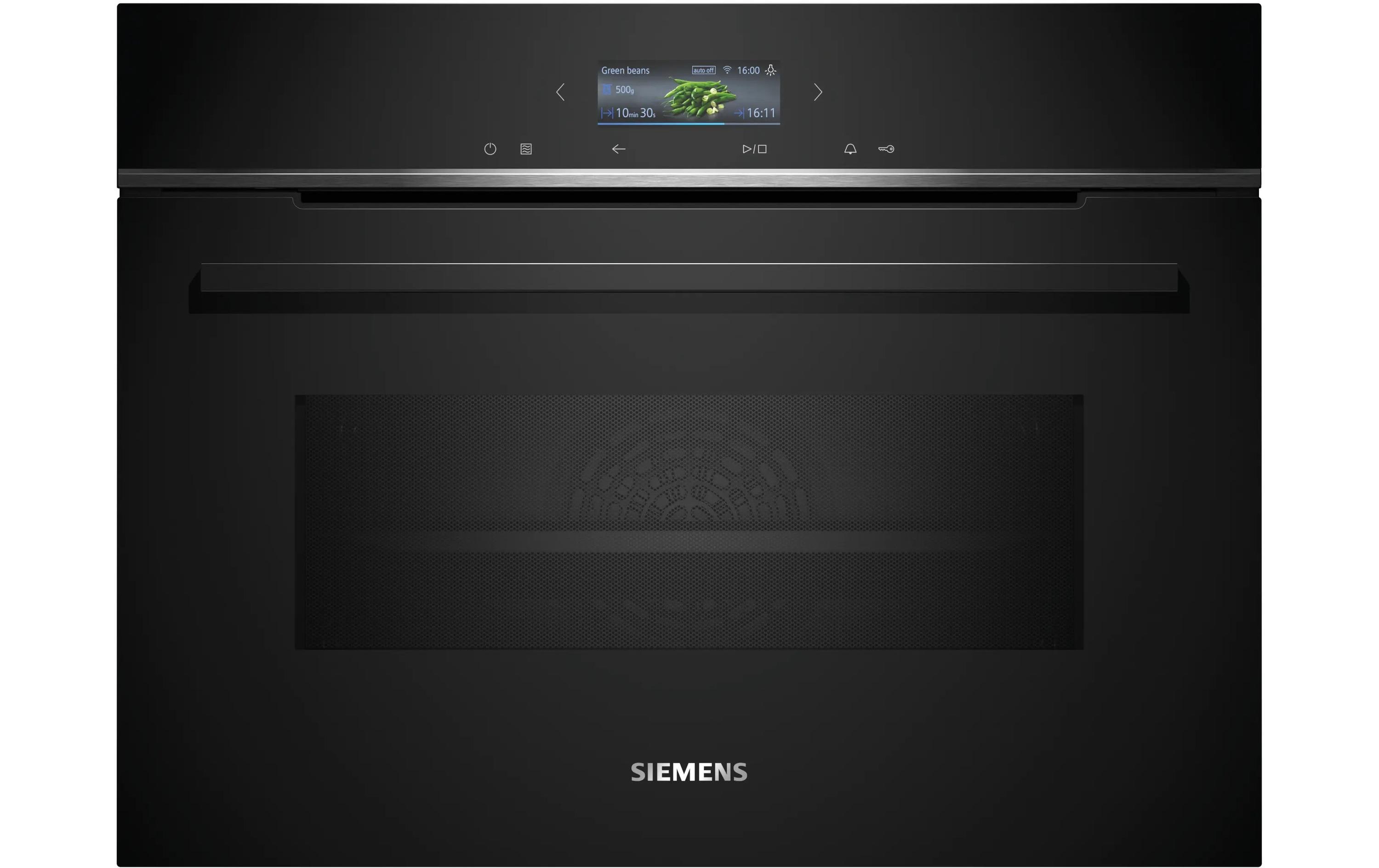 Siemens Einbaubackofen mit Mikrowelle iQ700 CM776GKB1 Schwarz