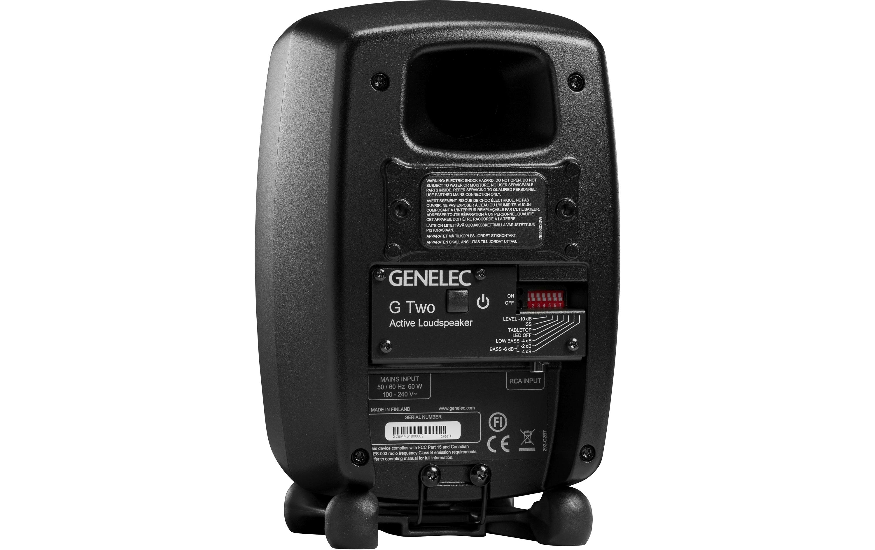 Genelec Regallautsprecher G Two – 50 Watt, Schwarz