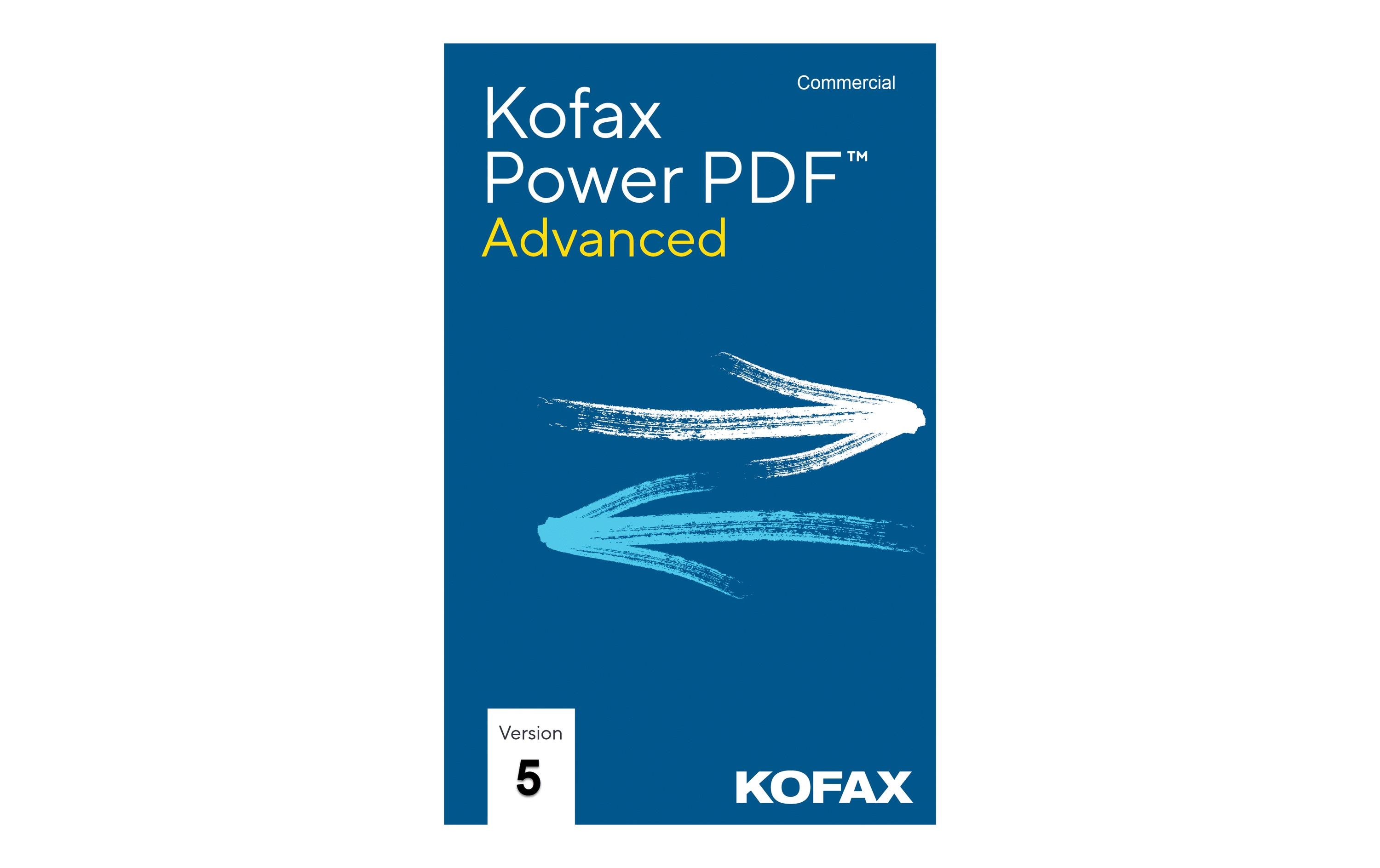 Kofax Power PDF Advanced 5.0 Subscription, 50-99 User, 3 Jahre
