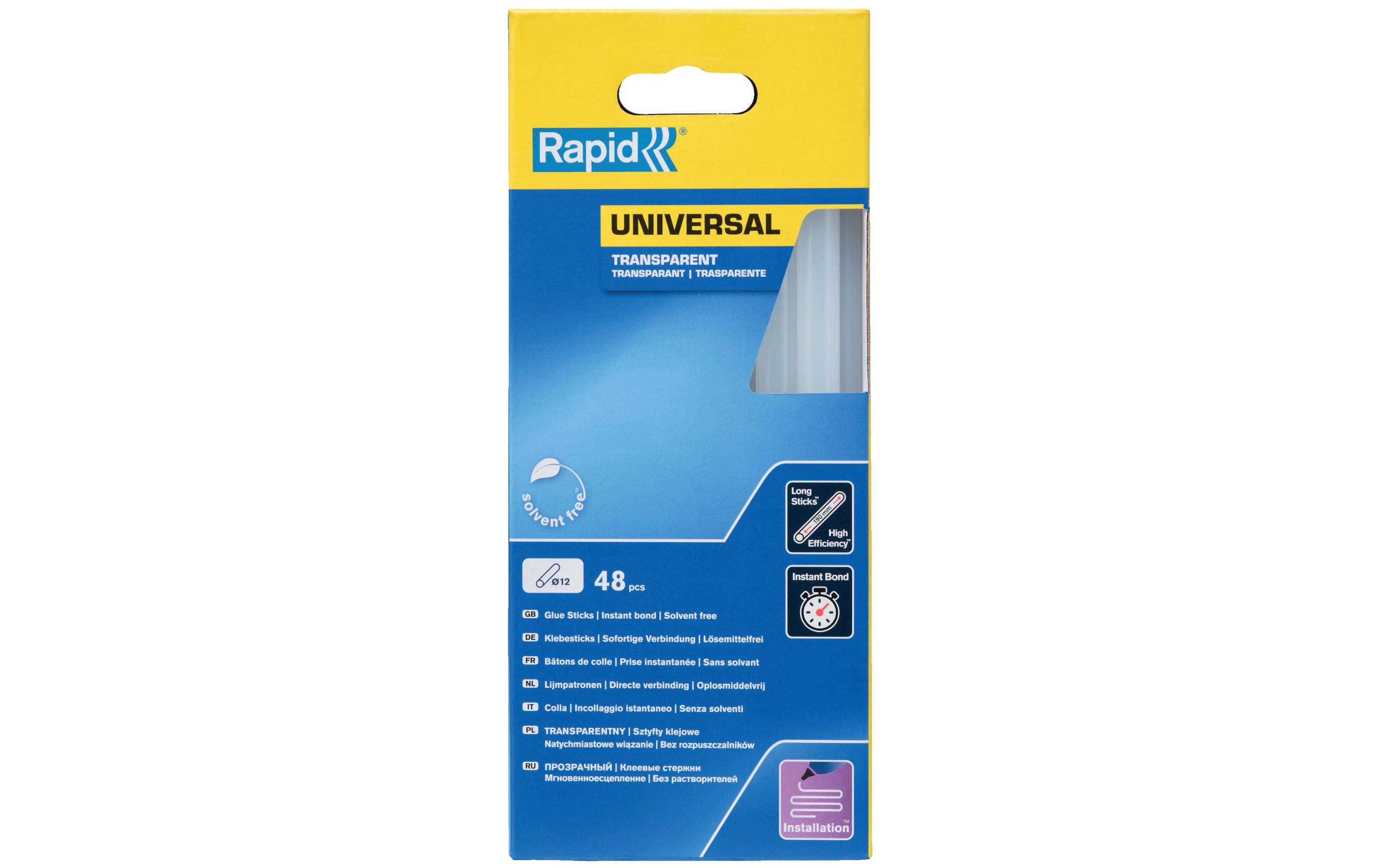 Rapid Klebestick Universal 12 mm Transparent