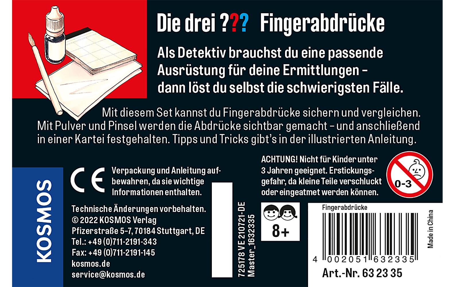 Kosmos Detektivausrüstung Die drei??? Fingerabdrücke