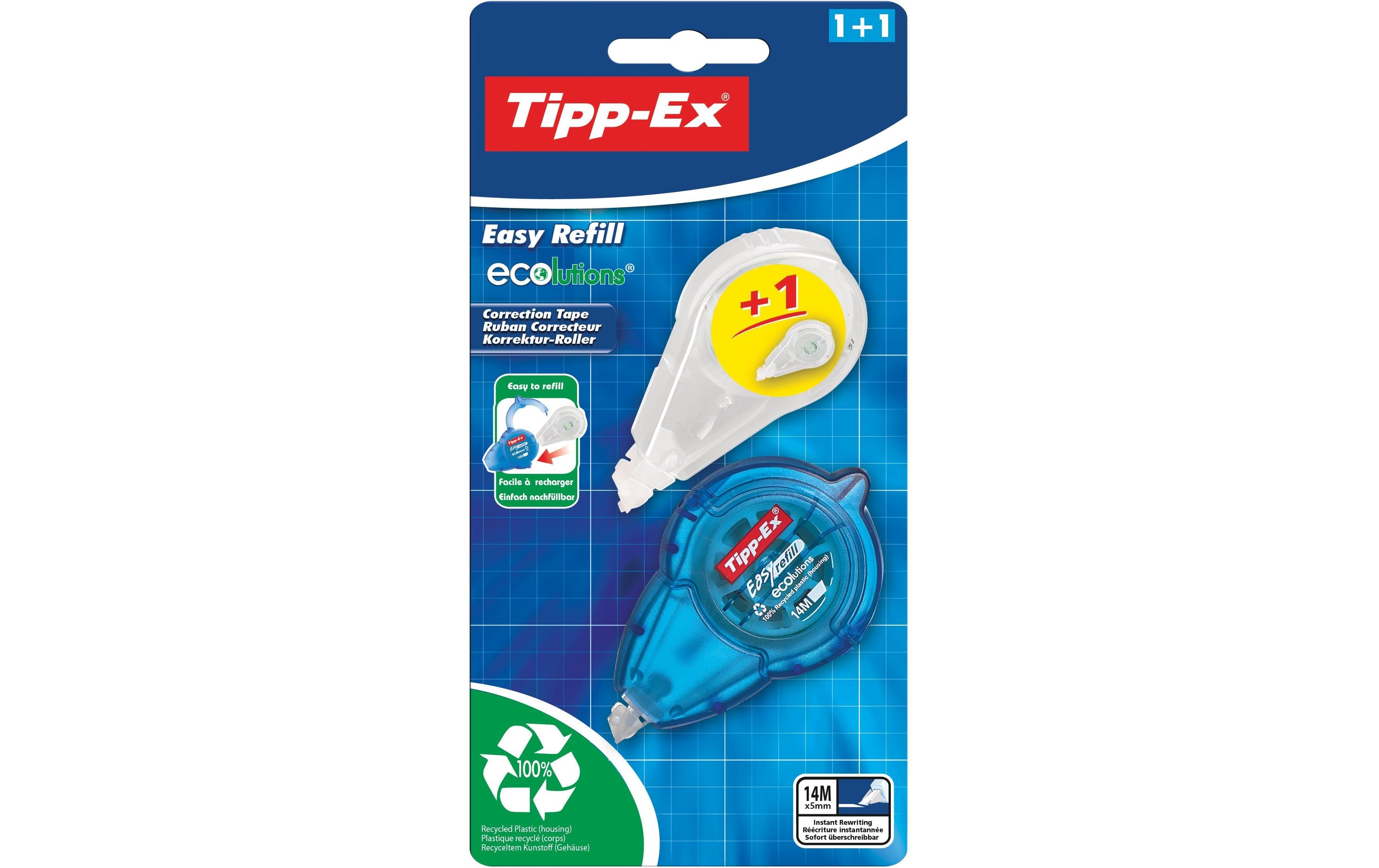 Tipp-Ex Korrekturroller Easy Refill Ecolutions 5 mm, 1+1