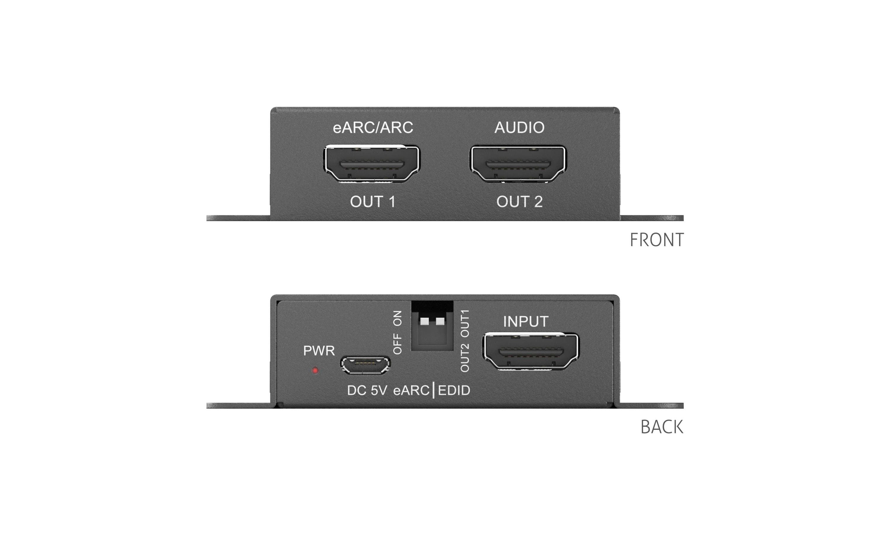 PureTools Audio Extraktor PT-C-HDEARC-4K 4K 18Gbps HDMI eARC