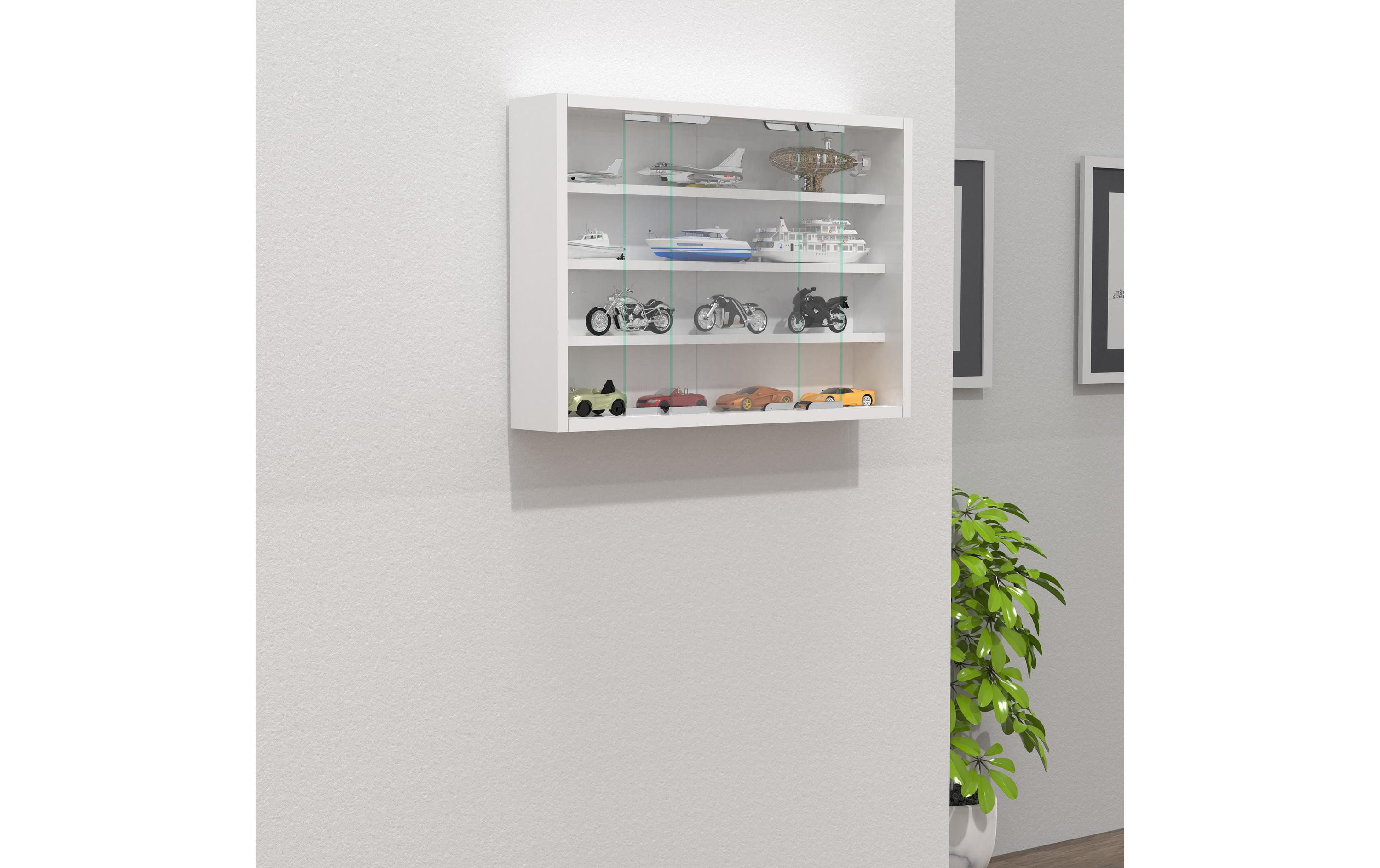 VCM Vitrine Agisa M 57 x 40 cm, Weiss