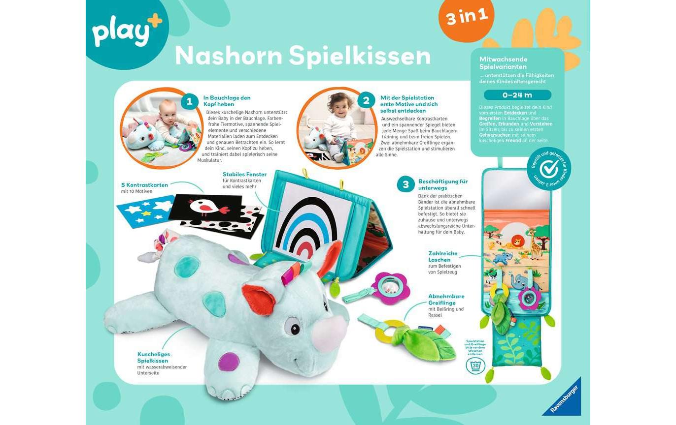 play+ Nashorn Spielkissen